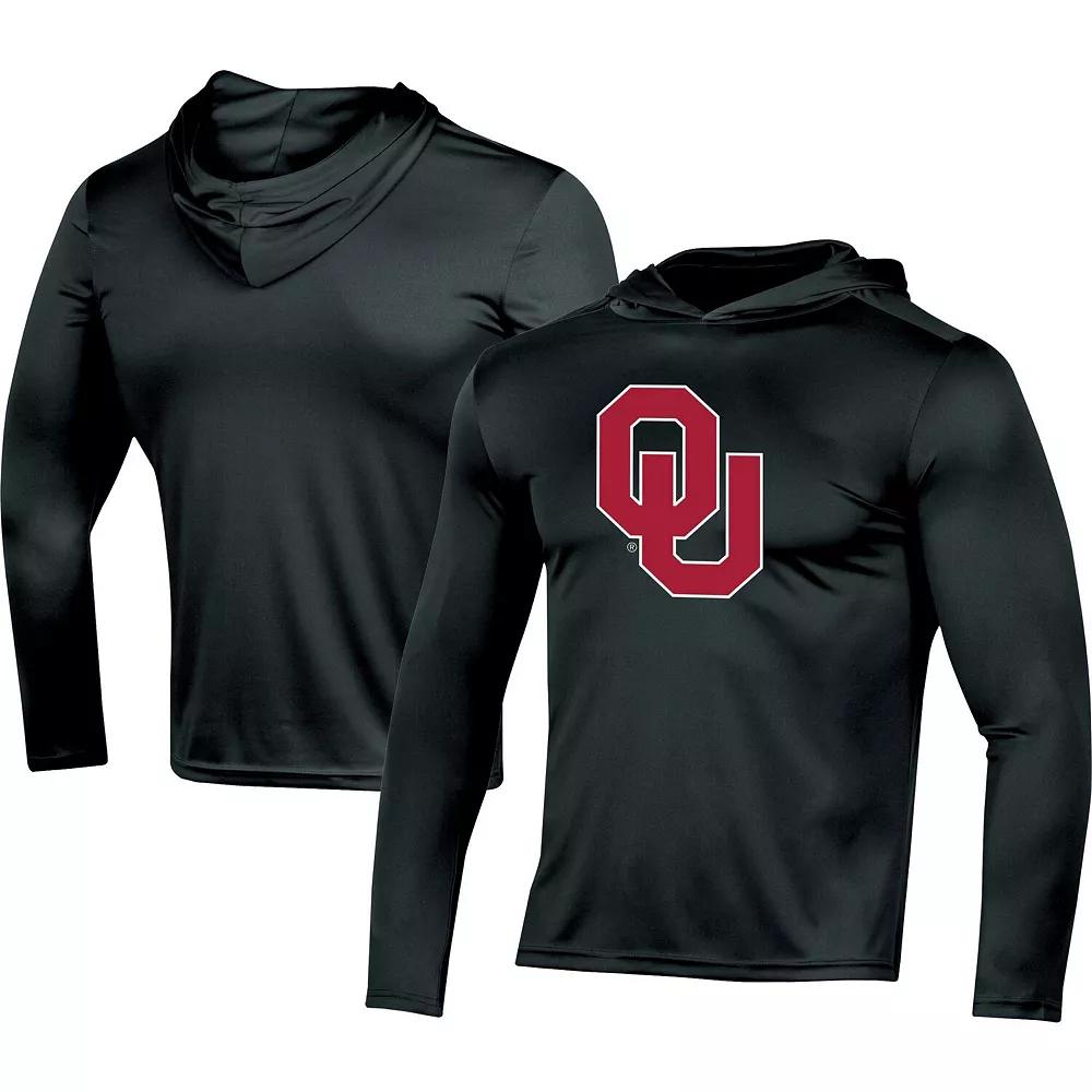 Men's Champion Black Oklahoma Sooners Logo Long Sleeve Hoodie T-Shirt, Size: Medium Product Image