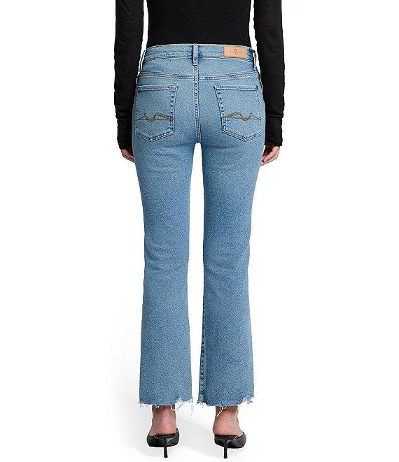 7 For All Mankind Daisy Mid Rise Bootleg Ankle Length Denim Jeans Product Image