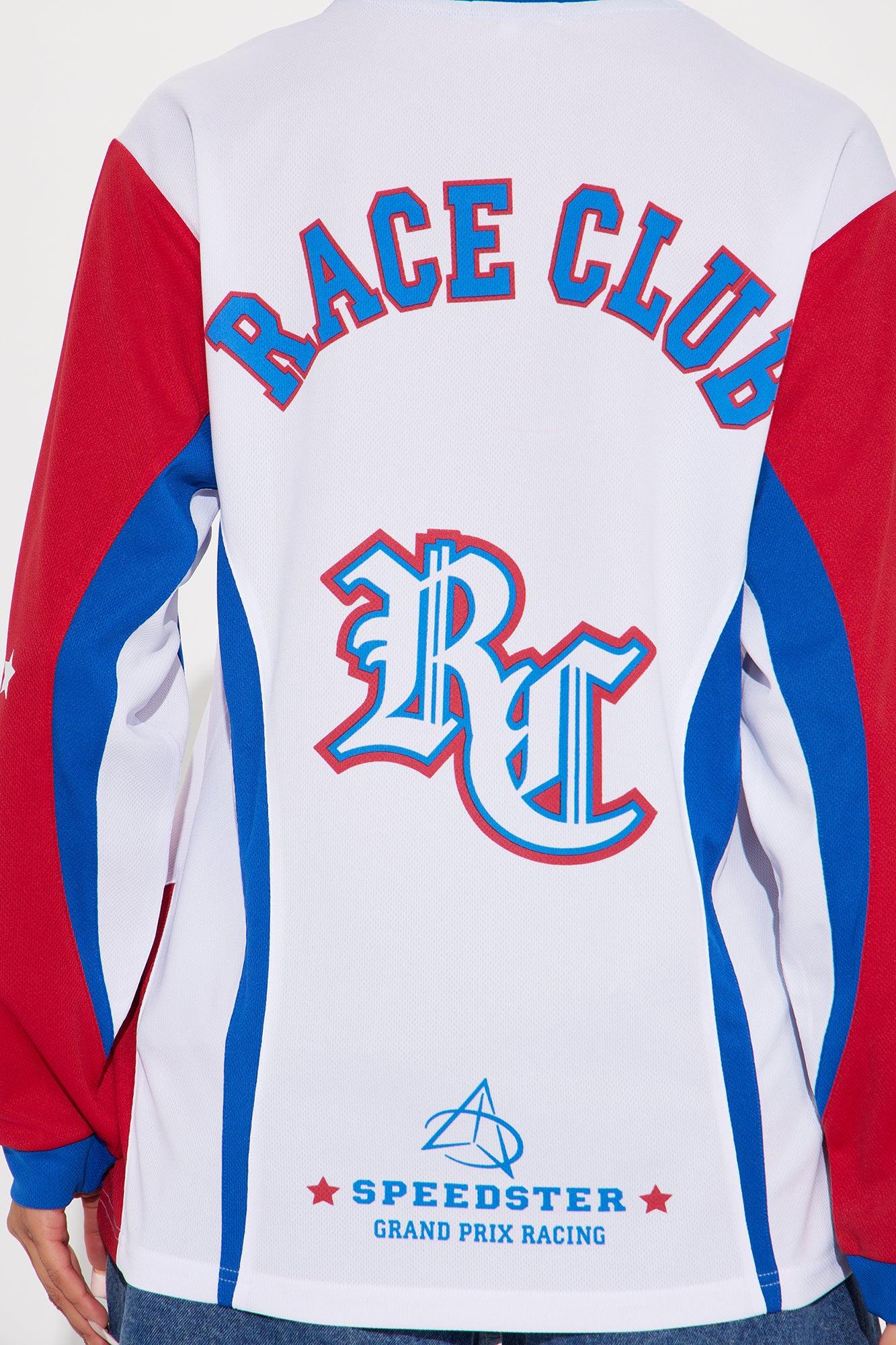 Hot Shot Race Club Jersey Tee - White/combo Product Image
