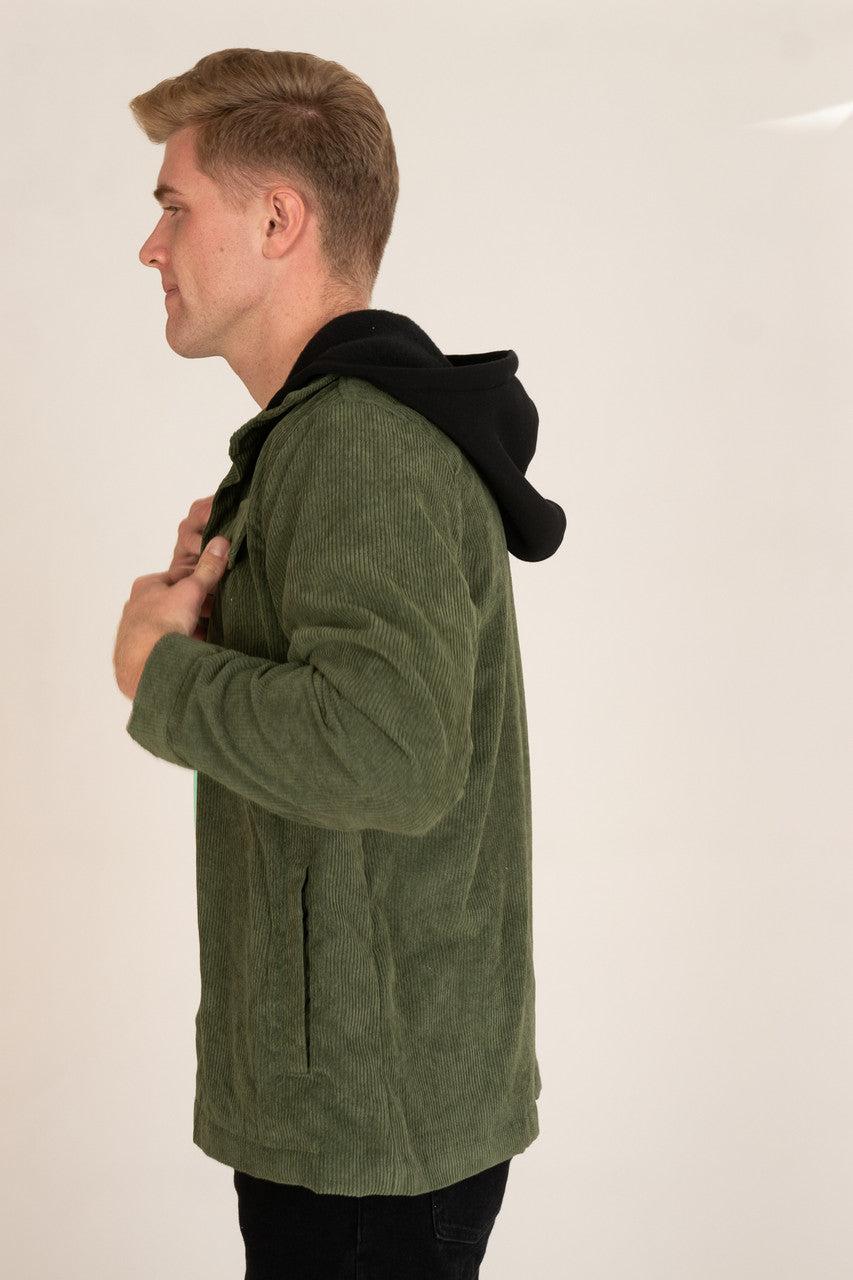 Hooded Corduroy Shacket Product Image