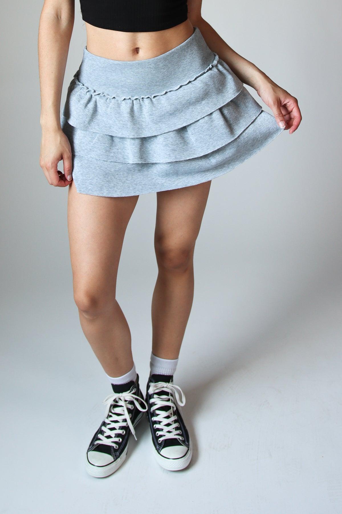 Fleece Ruffle Mini Skort Product Image