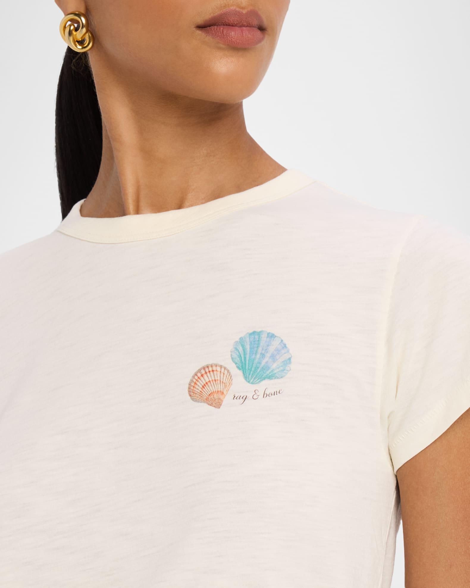 Seashell Print Crewneck Tee Product Image