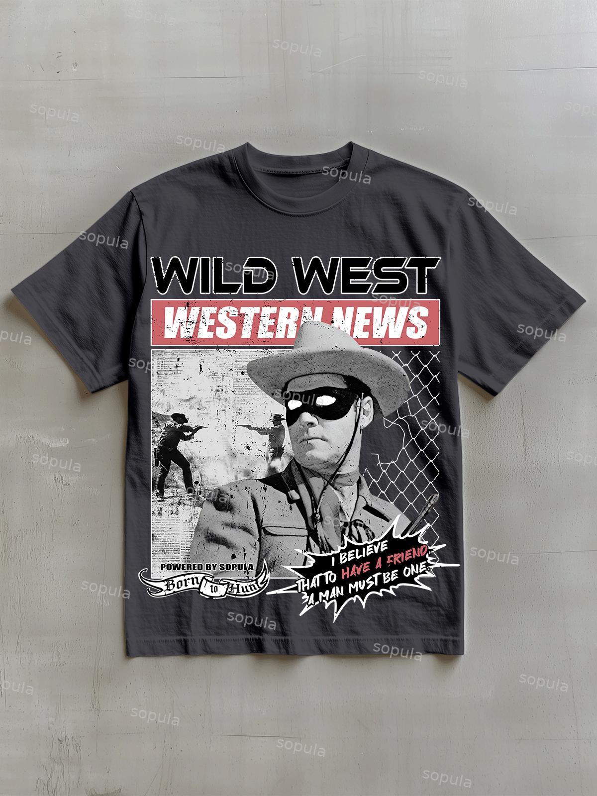 Vintage Hell Rottweiler Graphic Cotton T-shirt Product Image