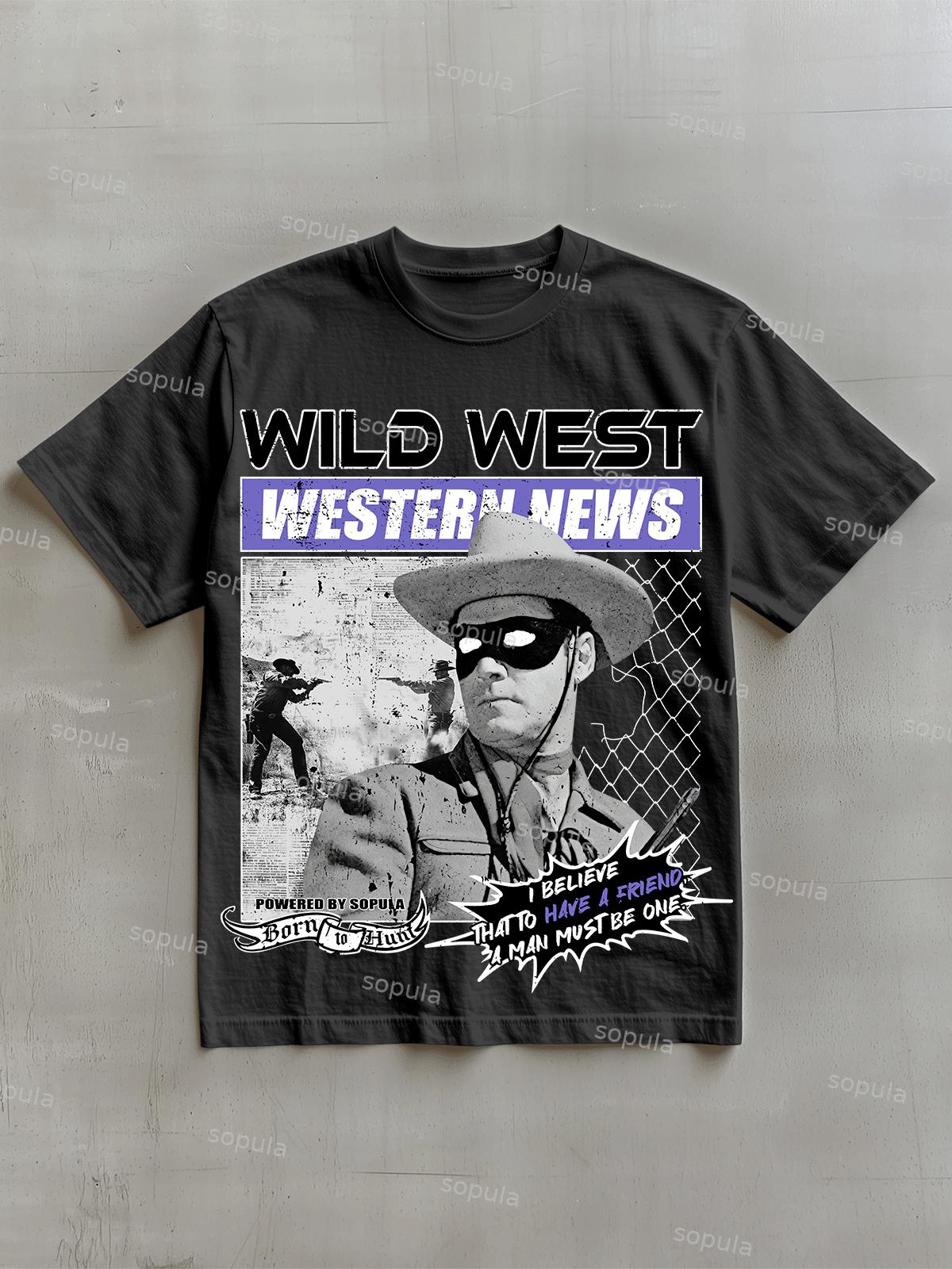 Vintage Hell Rottweiler Graphic Cotton T-shirt Product Image