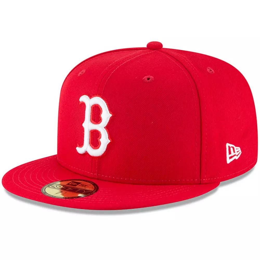 Men's New Era Red Boston Red Sox Fashion Color Basic 59FIFTY Fitted Hat,  Product Image