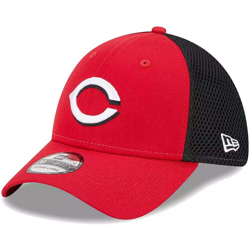 Men's New Era Red Cincinnati Reds Team Neo 39THIRTY Flex Hat,  Product Image