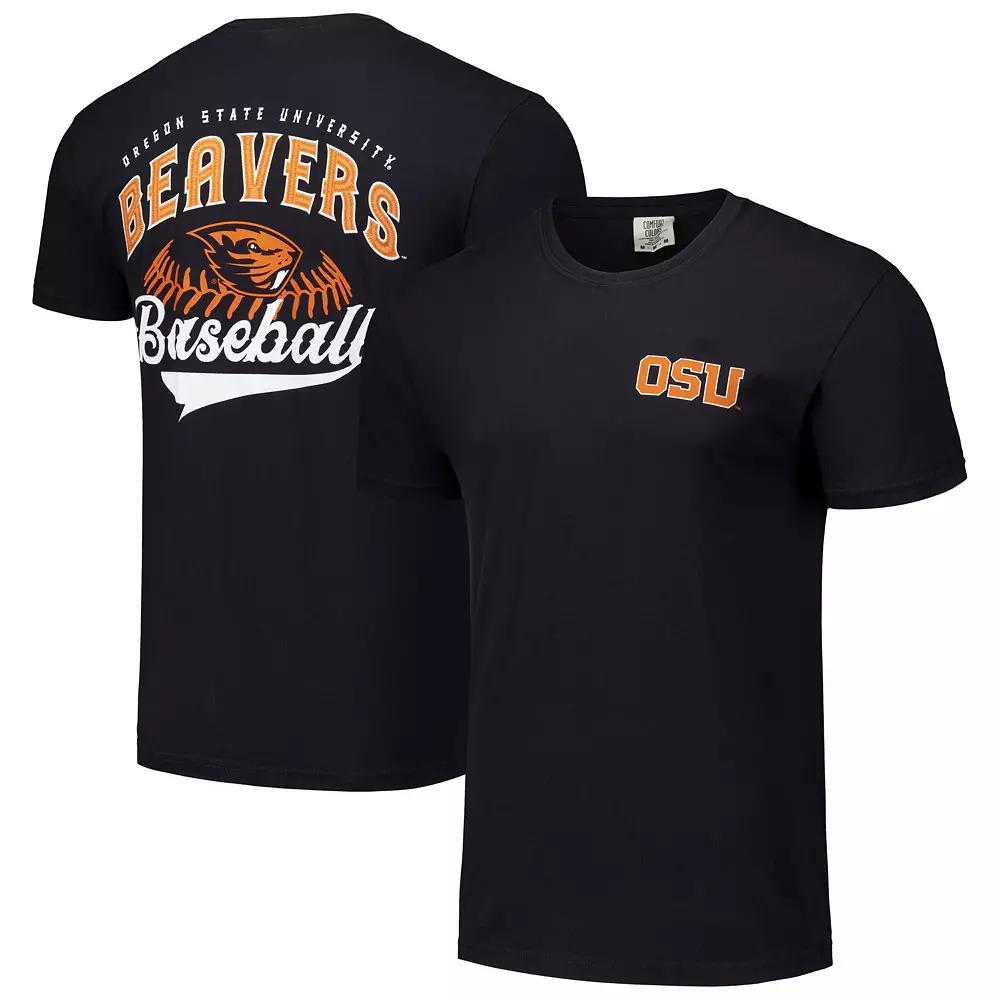 Men's Black Oregon State Beavers Baseball Comfort Colors T-Shirt, Size: Small Product Image