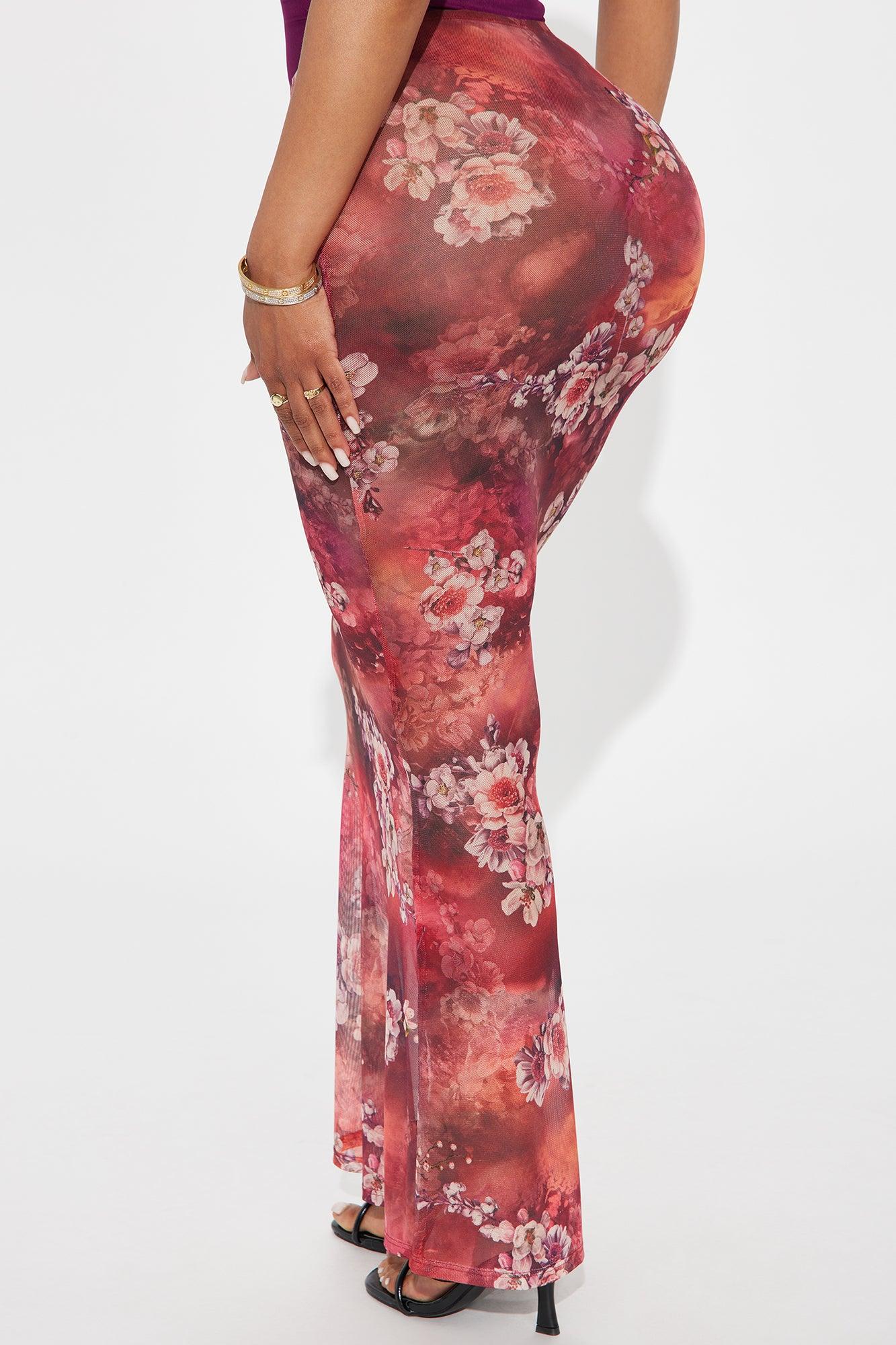 Harlowe Floral Maxi Skirt - Red/combo Female Product Image