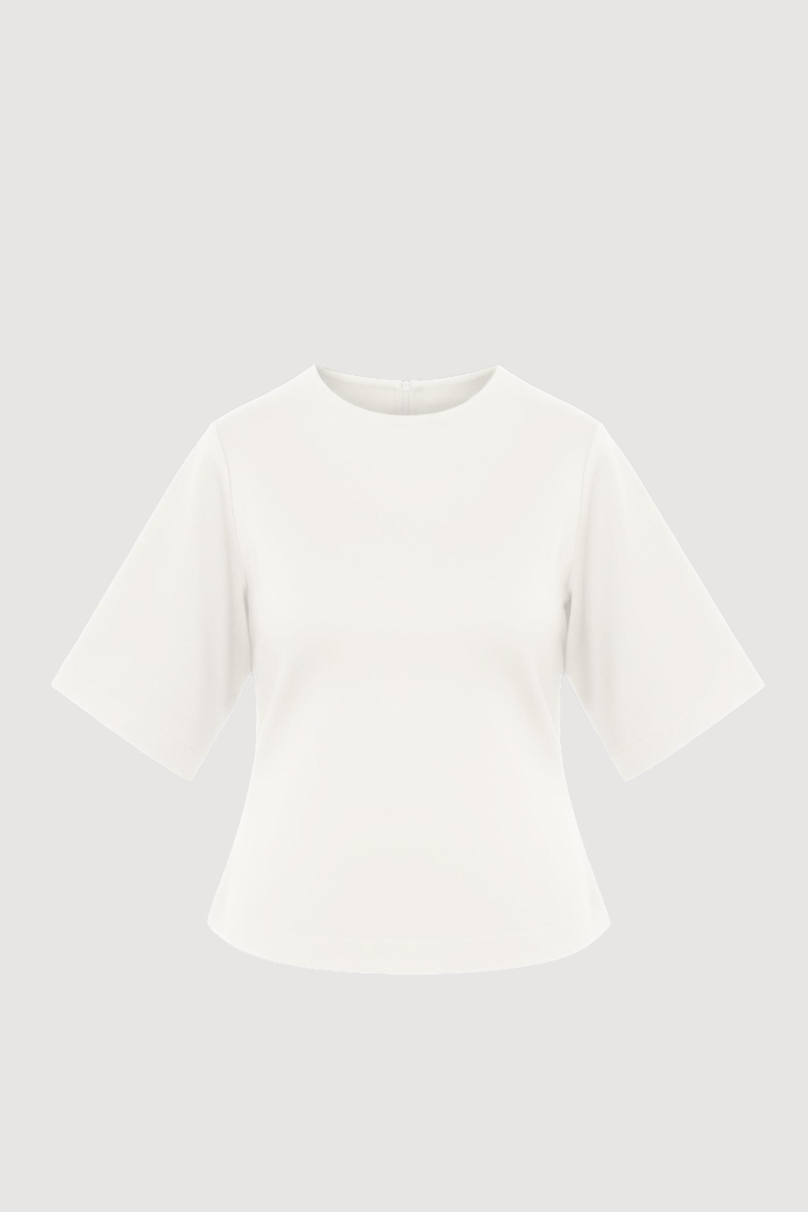 Reem Sculpted Curved-Hem Tee Product Image