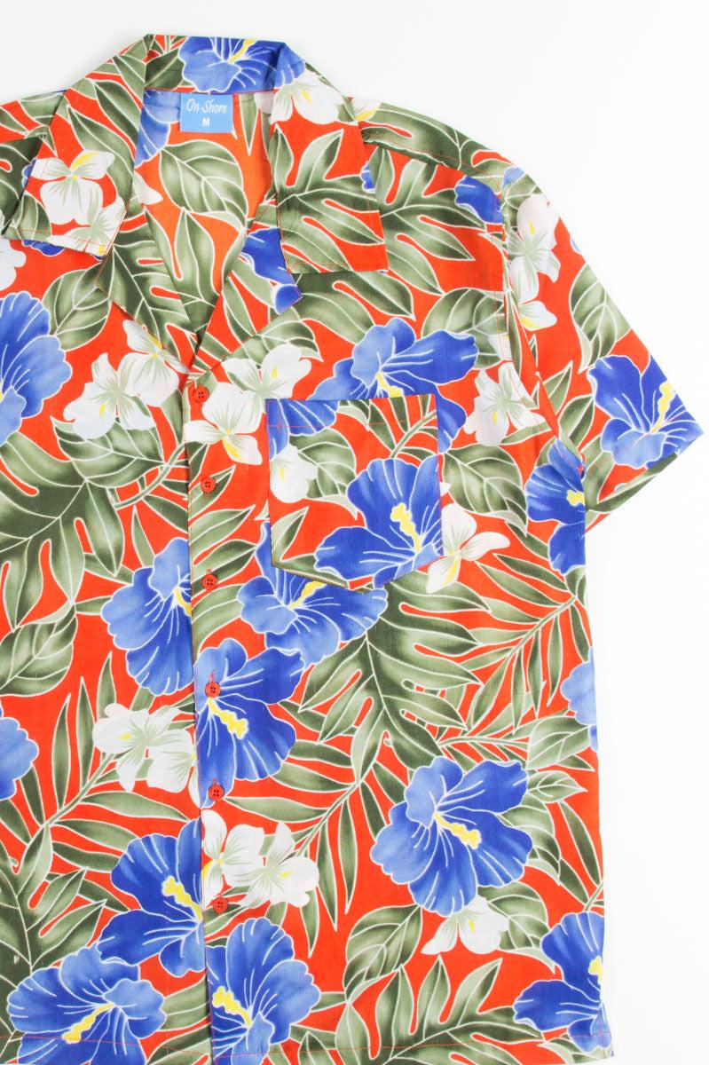 Stained Glass Hibiscus Hawaiian Shirt Product Image
