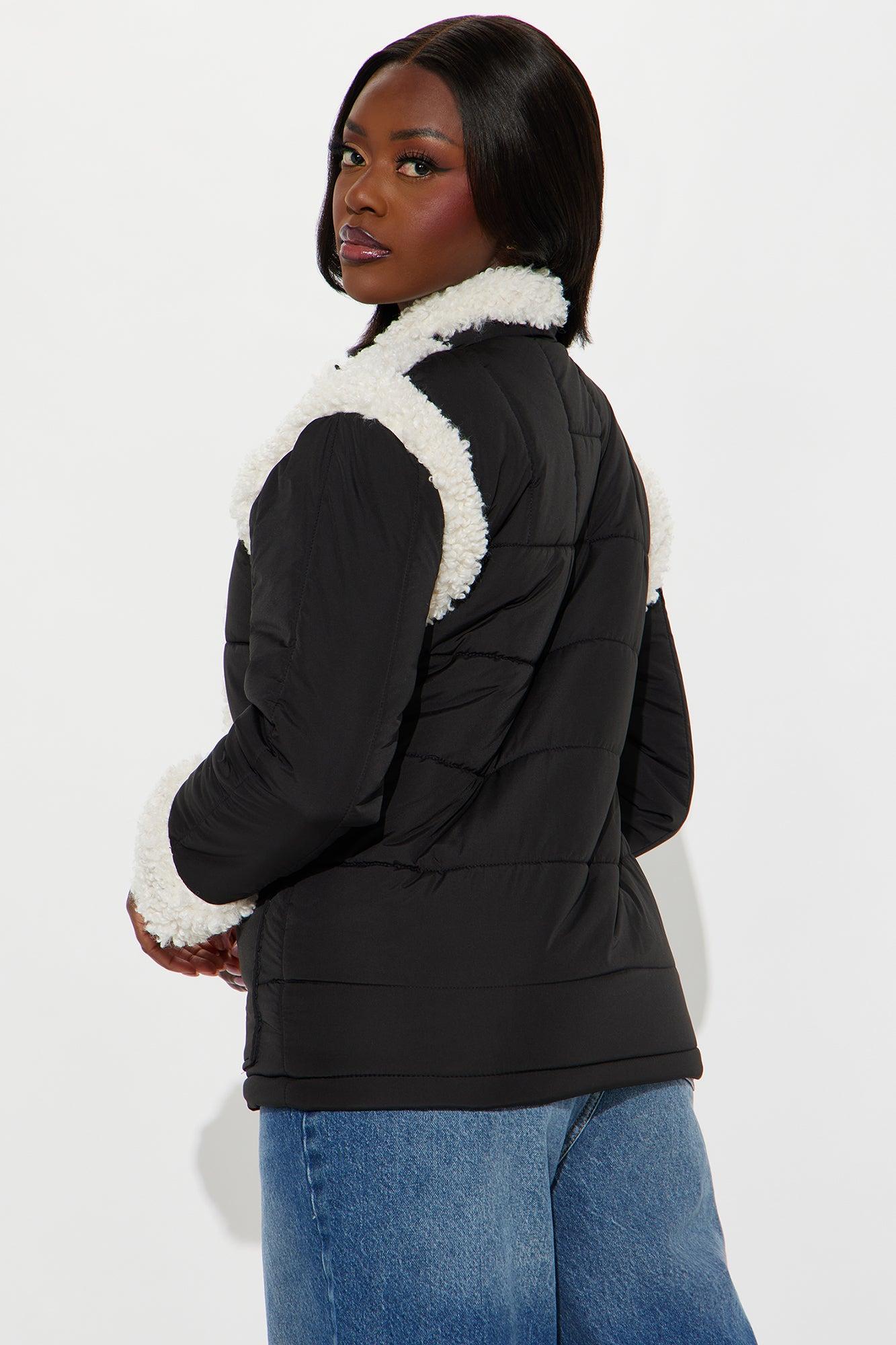 Warmer Days Puffer Jacket  - Black Female Product Image