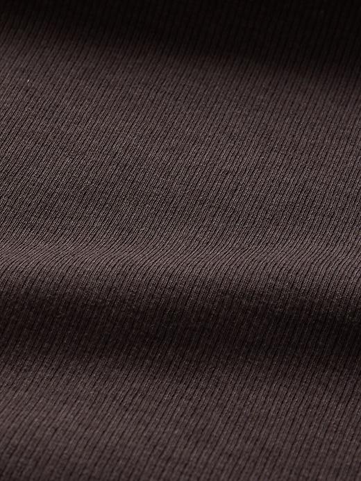 Modern Rib Mockneck Crop Shirt Product Image