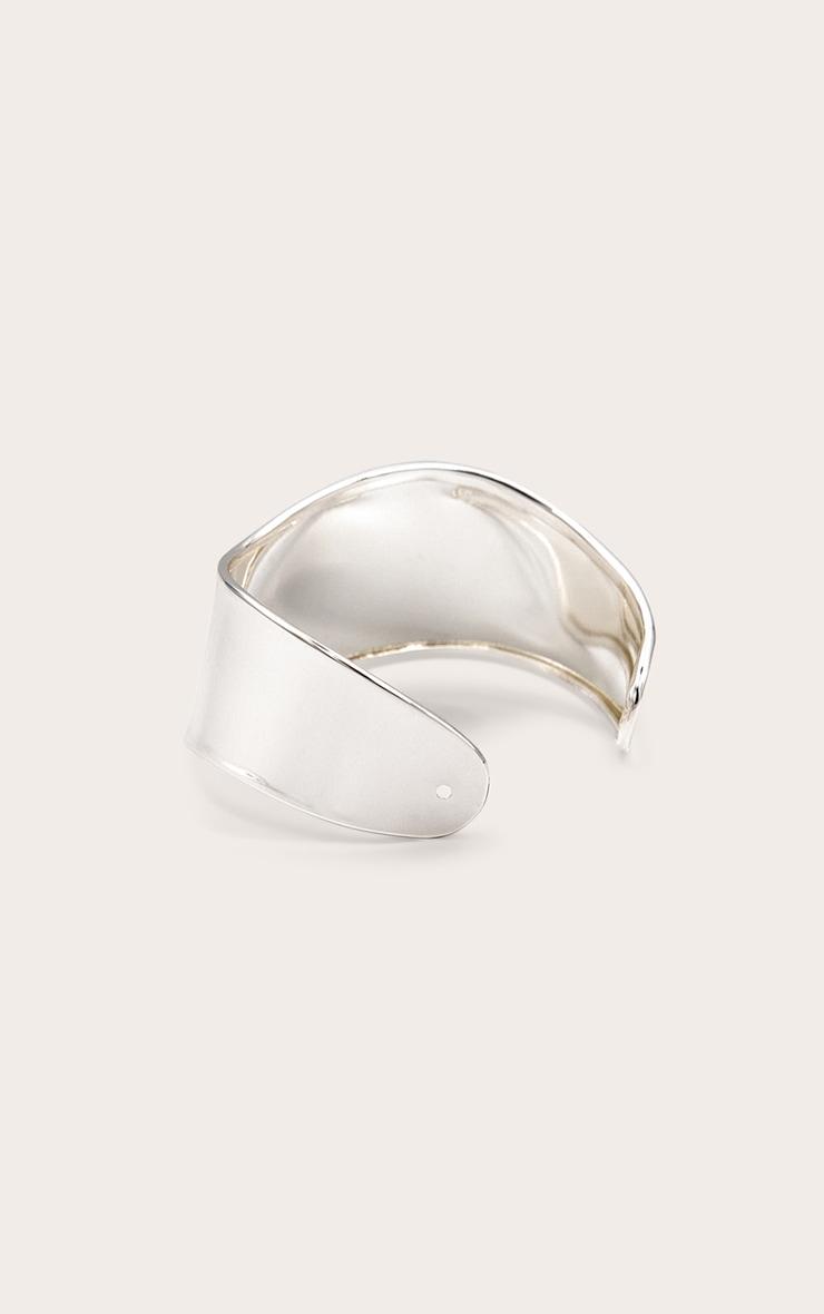 Silver Angled Asymmetric Cuff Product Image