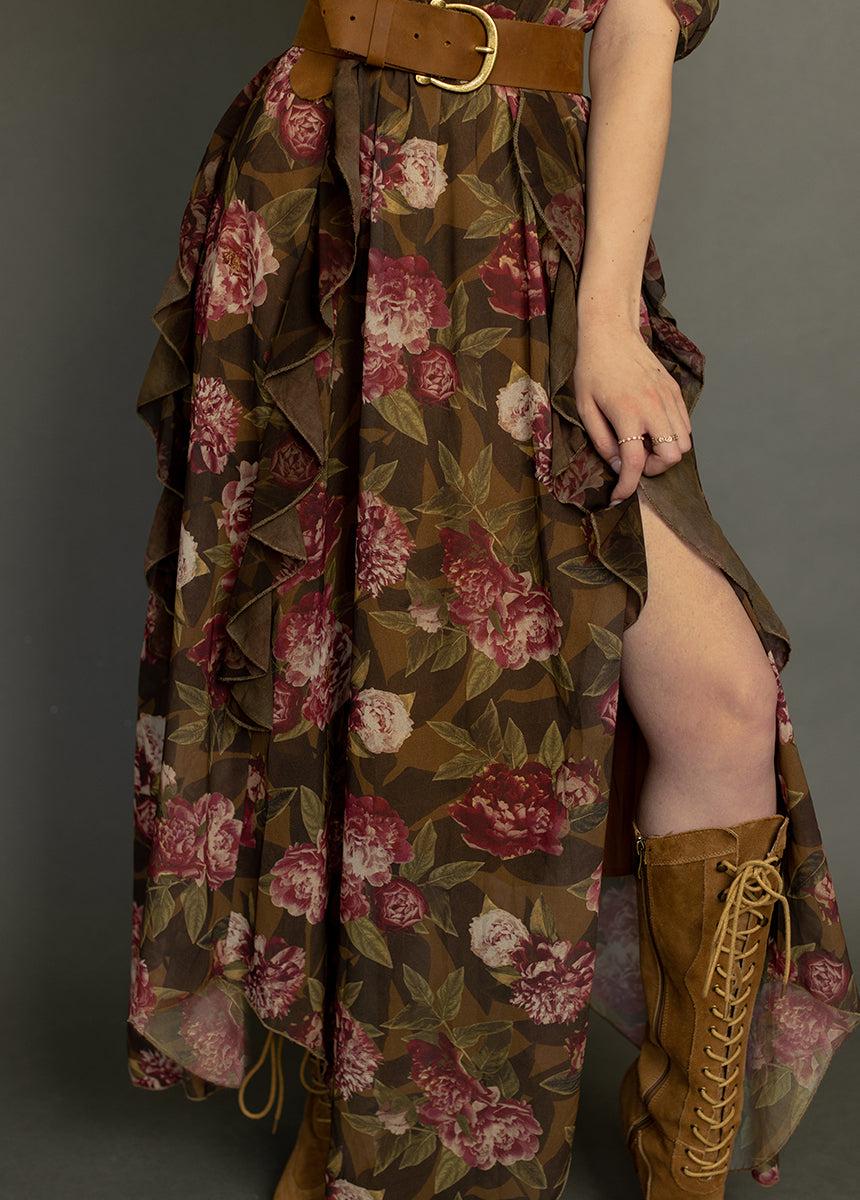 Faydon Dress in Bistre Floral Female Product Image