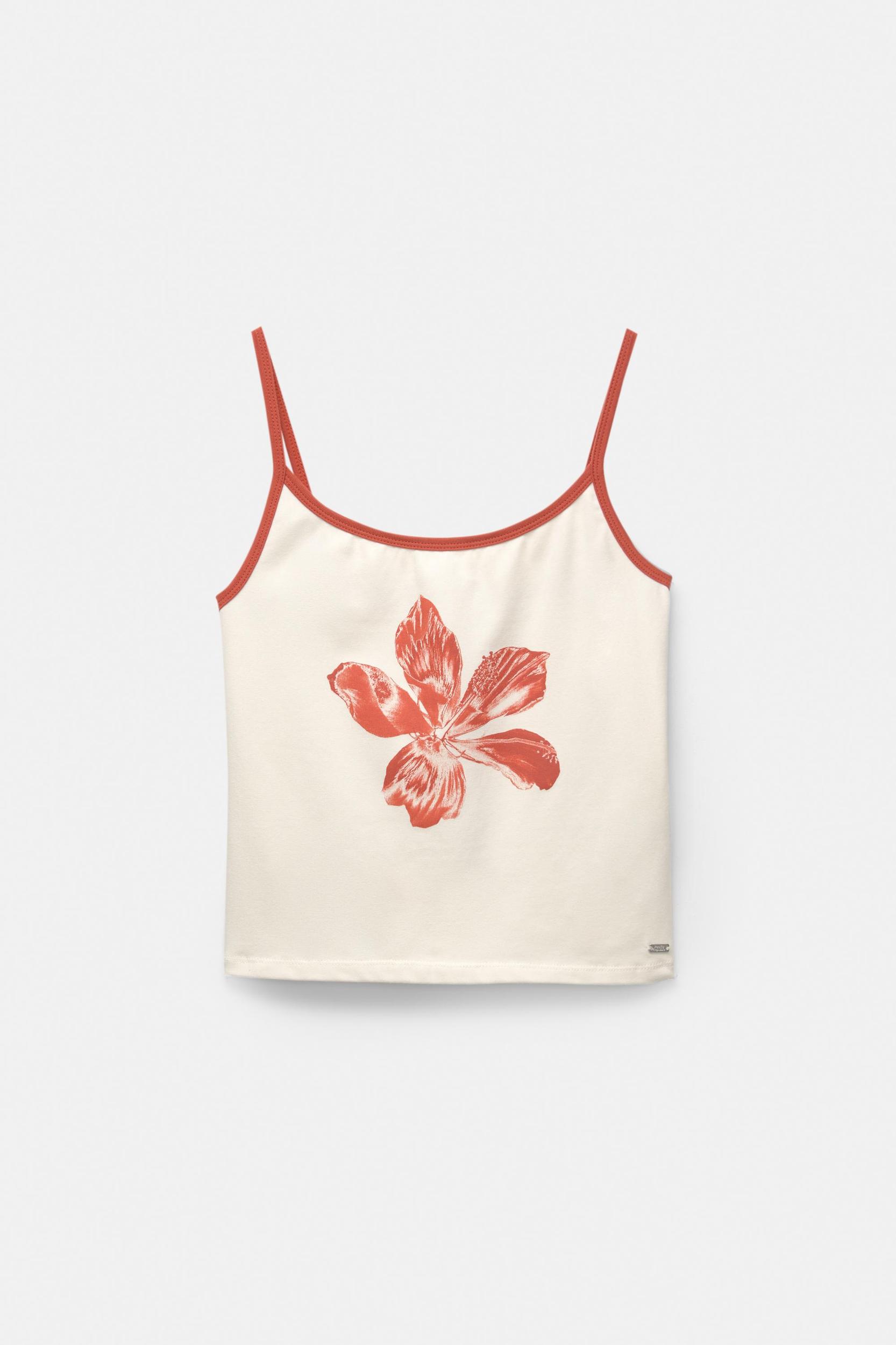 Top with straps and flower Product Image