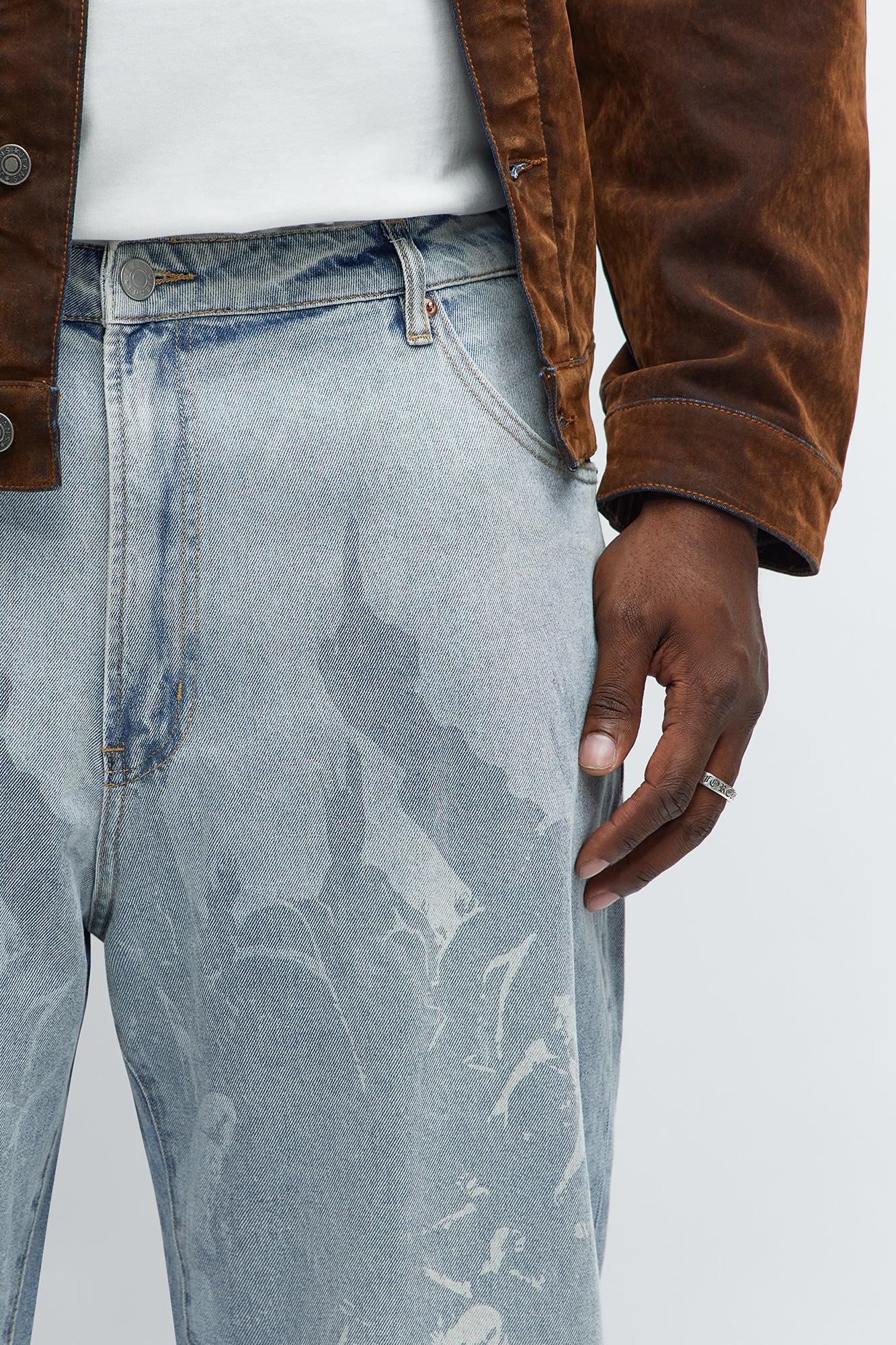 Straight Perspective Jeans - Light Blue Wash Male Product Image