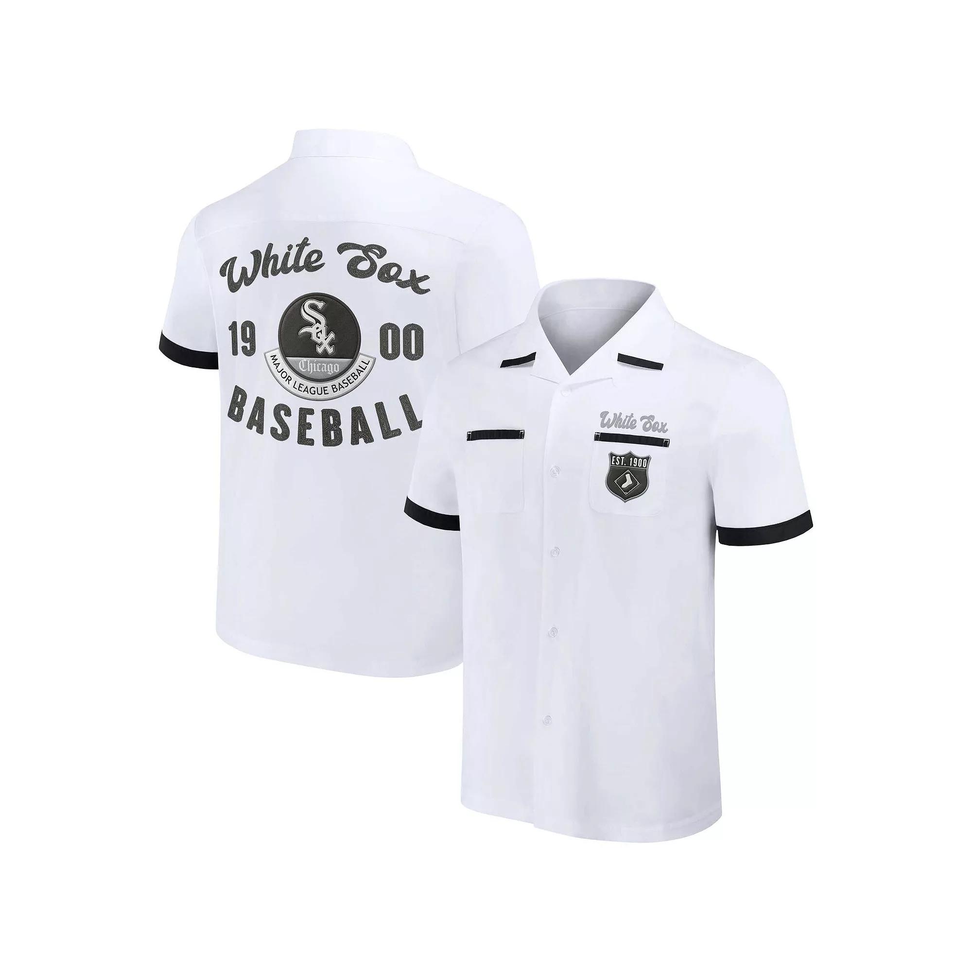 Men's Darius Rucker Collection by Fanatics White Chicago White Sox Bowling Button-Up Shirt,  Product Image