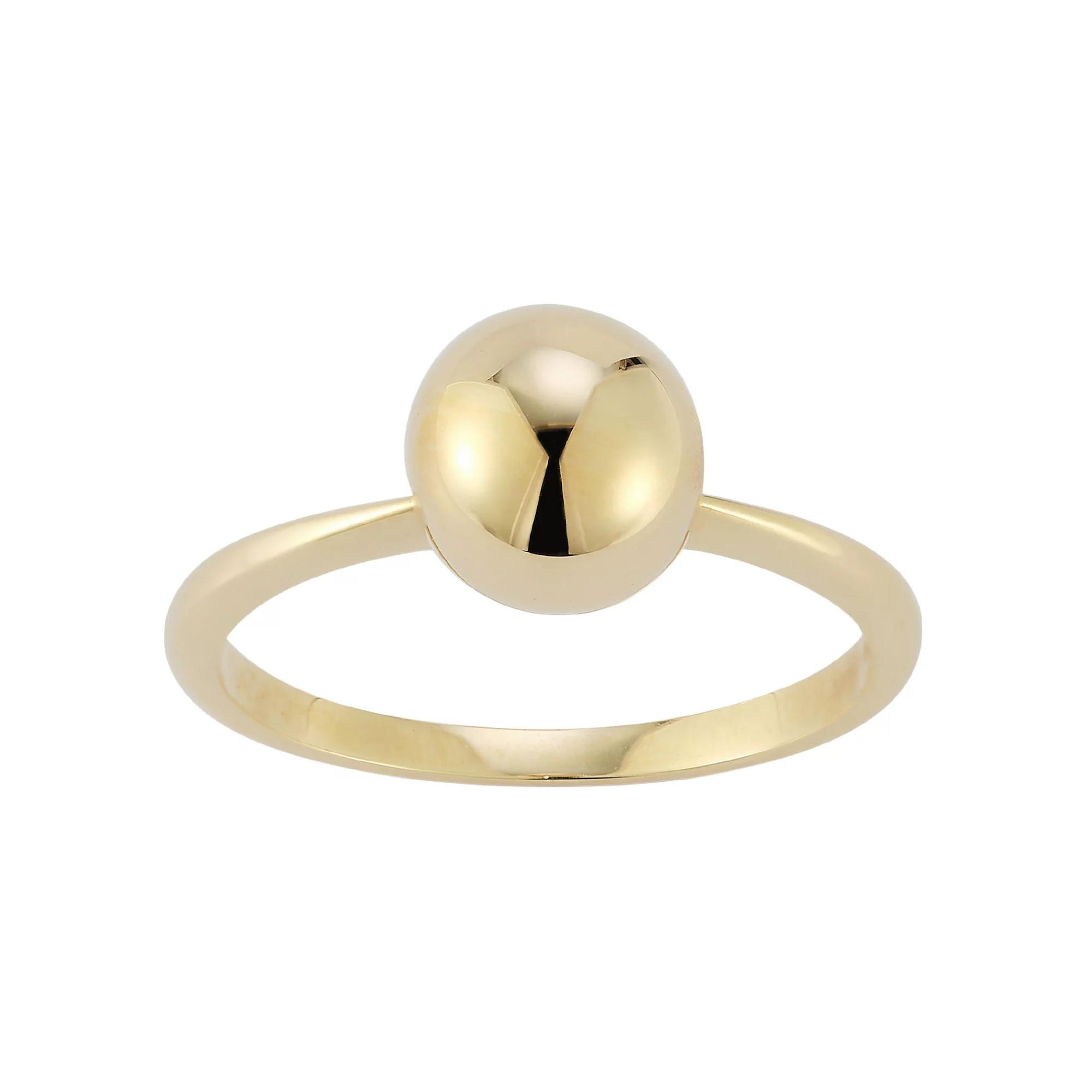 LUMINOR GOLD 14k Gold Ball Ring, Women's, Size: 6 Product Image