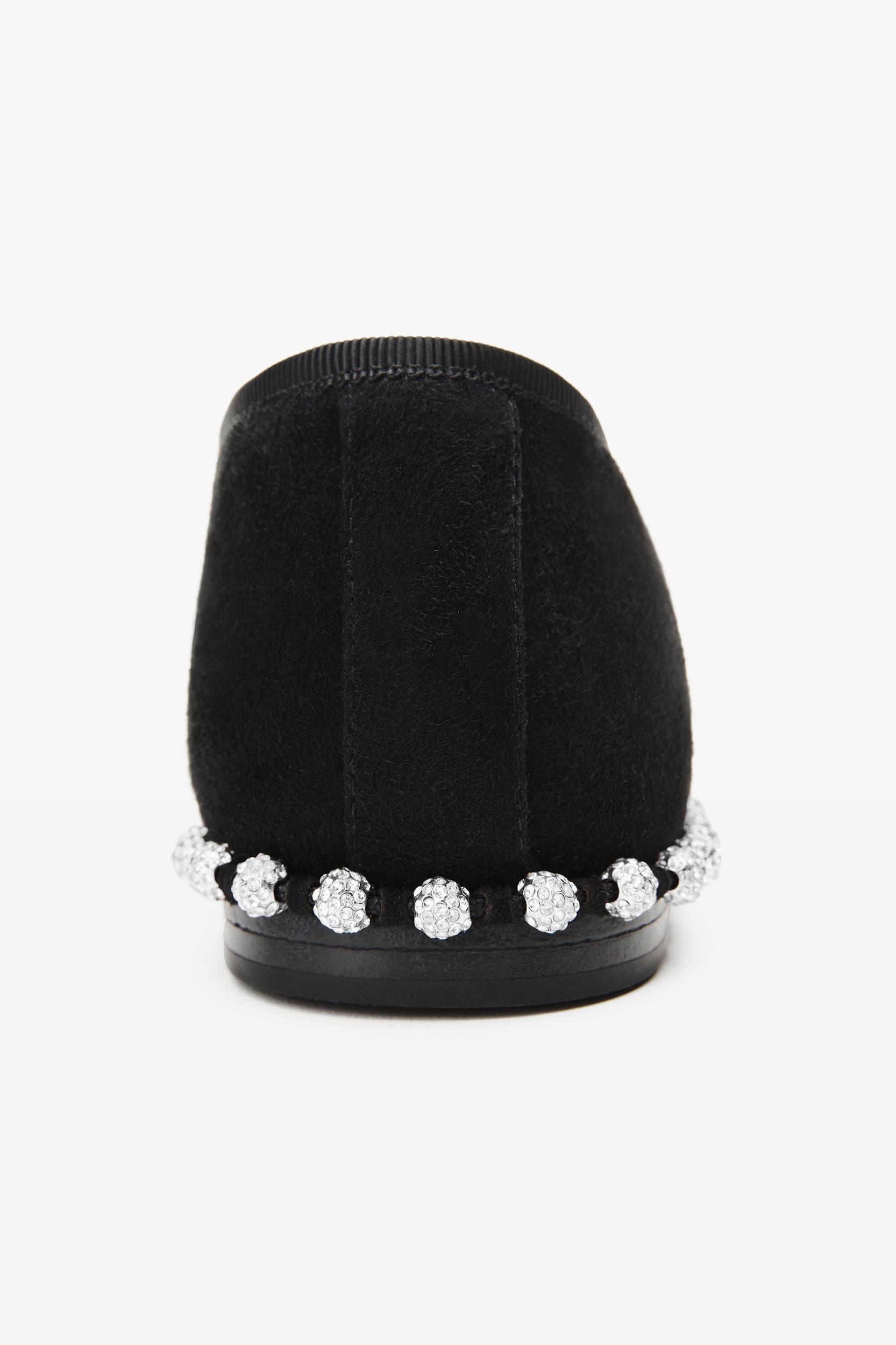 Black Suede Lina Flat Product Image