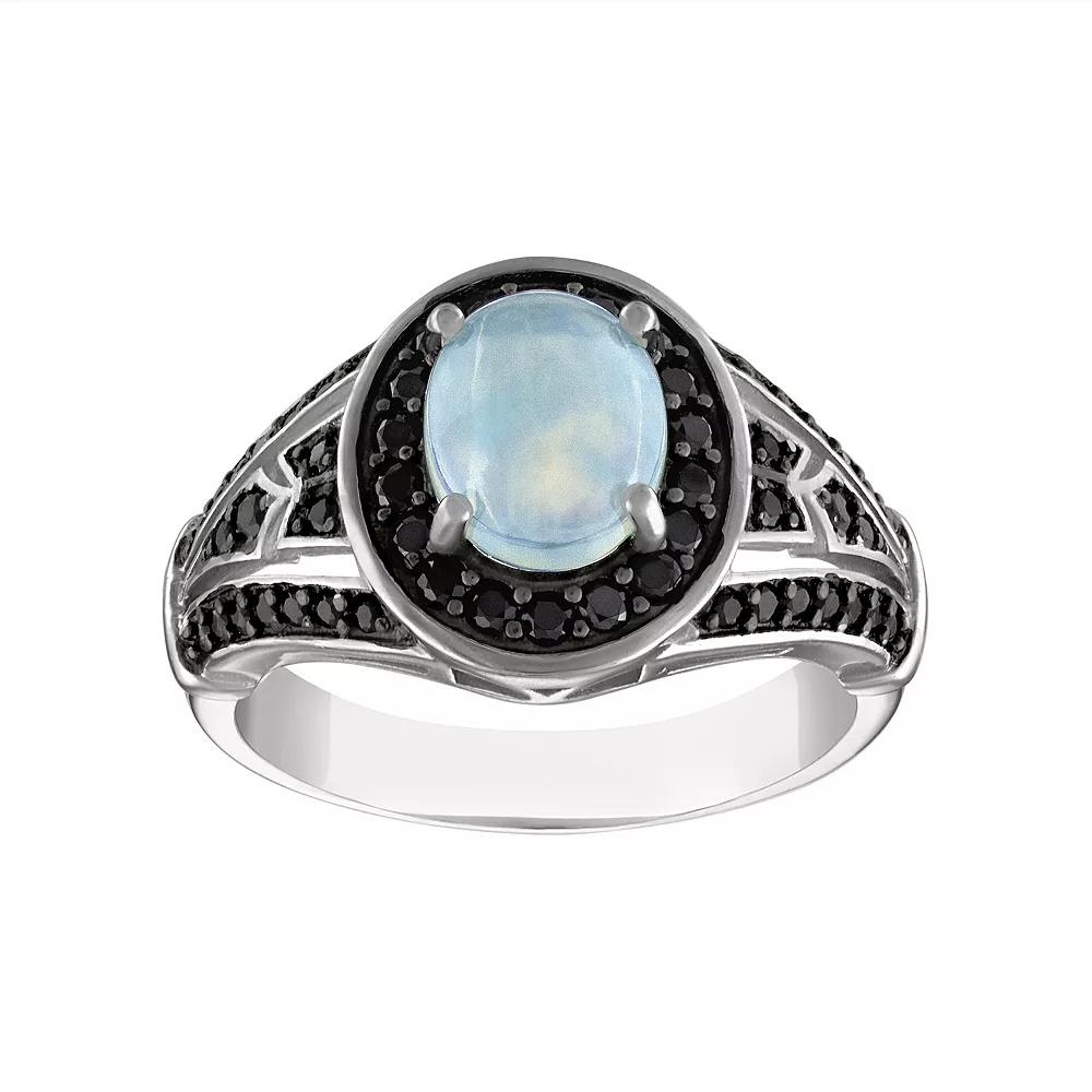 Designs by Gioelli Sterling Silver White Opal Ring, Women's, Size: 8 Product Image
