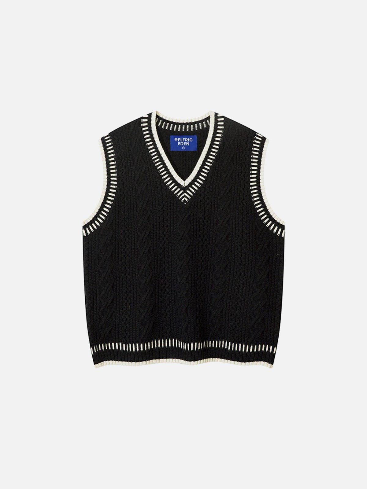 Aelfric Eden Cable-Knit Sweater Vest Product Image