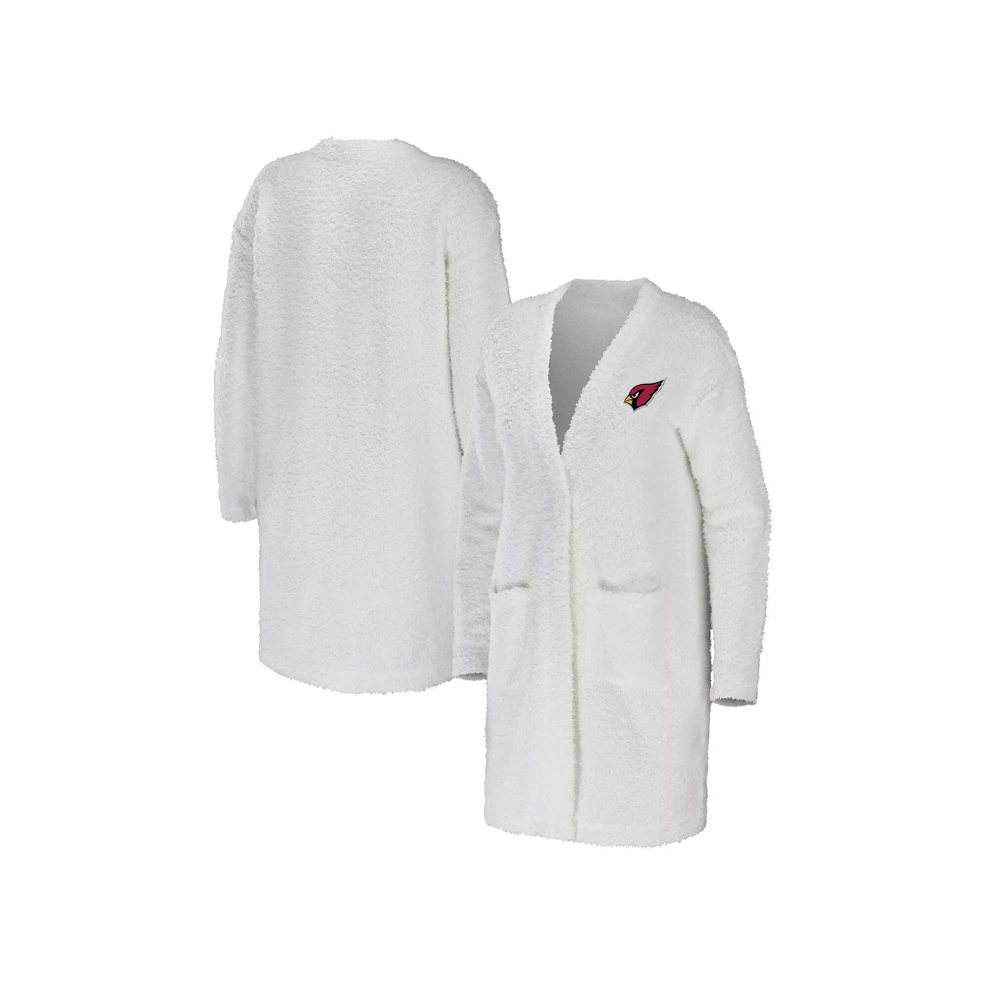 Women's WEAR by Erin Andrews Cream Arizona Cardinals Cozy Lounge Cardigan Sweater,  Product Image