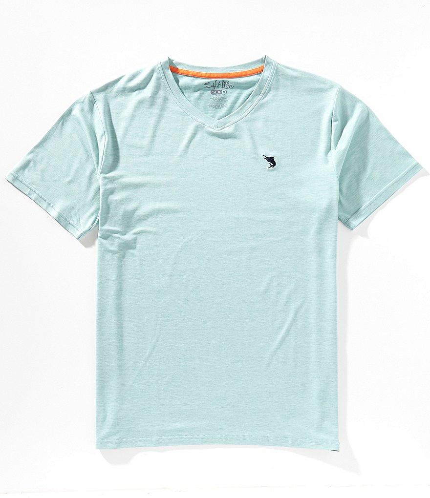 Salt Life Outrigger V-Neck Short Sleeve Knit T-Shirt Product Image