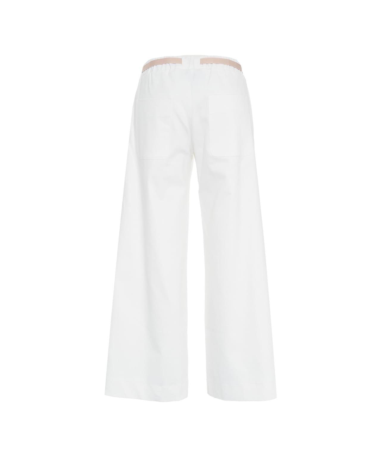 Flared pants with drawstring Product Image