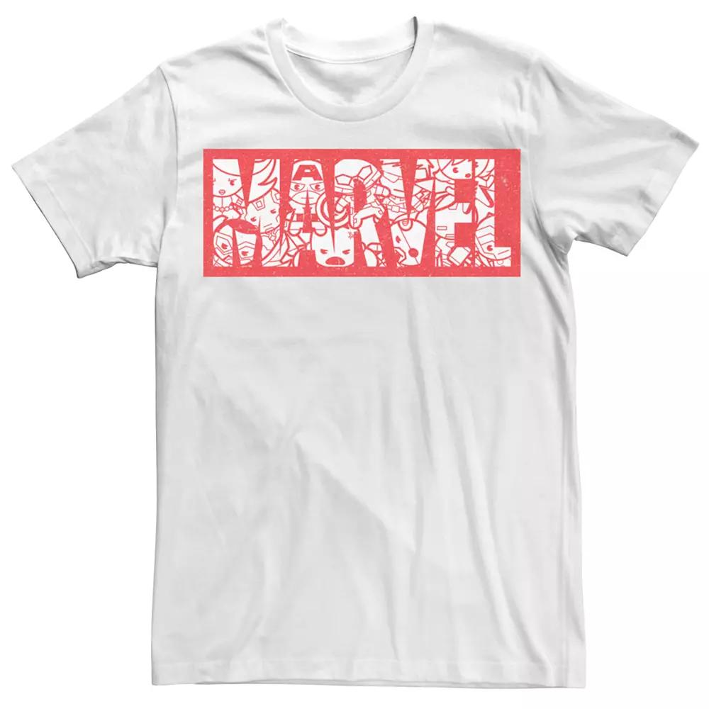 Men's Marvel Kawaii Art Collection Graphic Tee,  Product Image