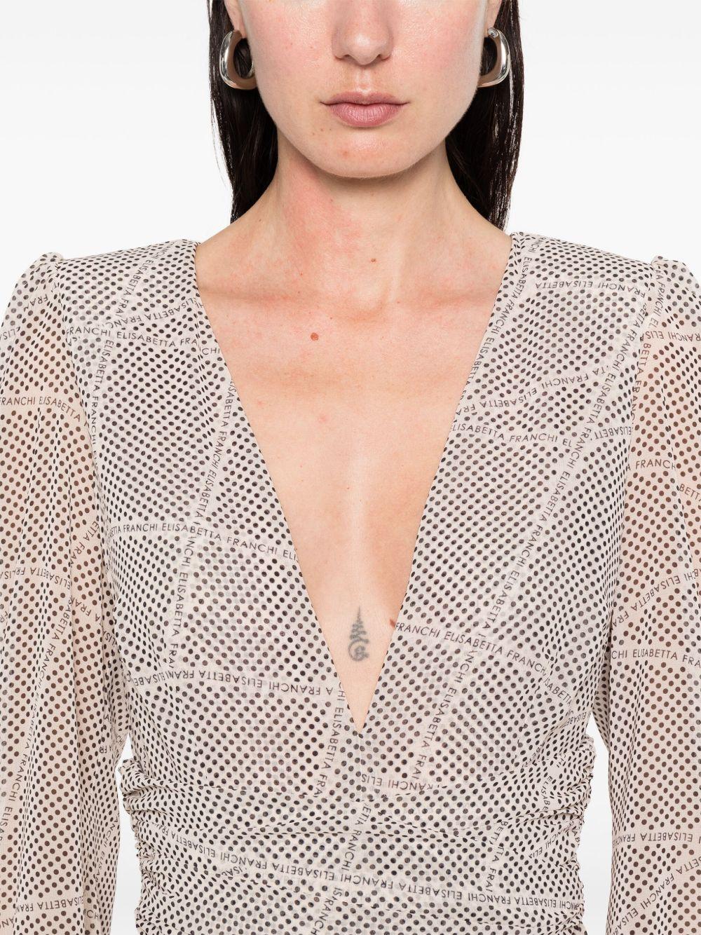 polka-dot maxi dress Product Image