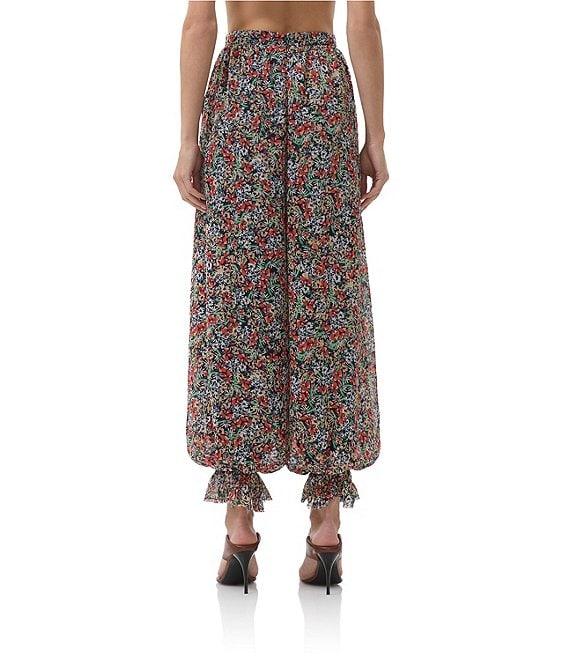 AFRM Plus Size James Floral Print High Rise Balloon Pants Product Image