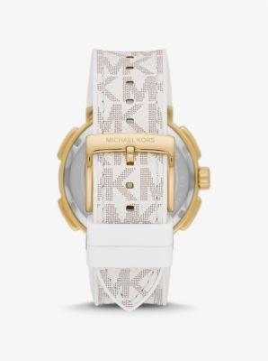 Oversized Sydney Pavé Gold-Tone and Logo Watch Product Image