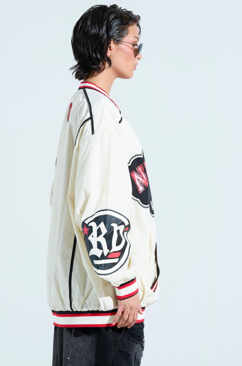 NO BIGGIE OVERSIZED NYLON SWEATSHIRT Product Image