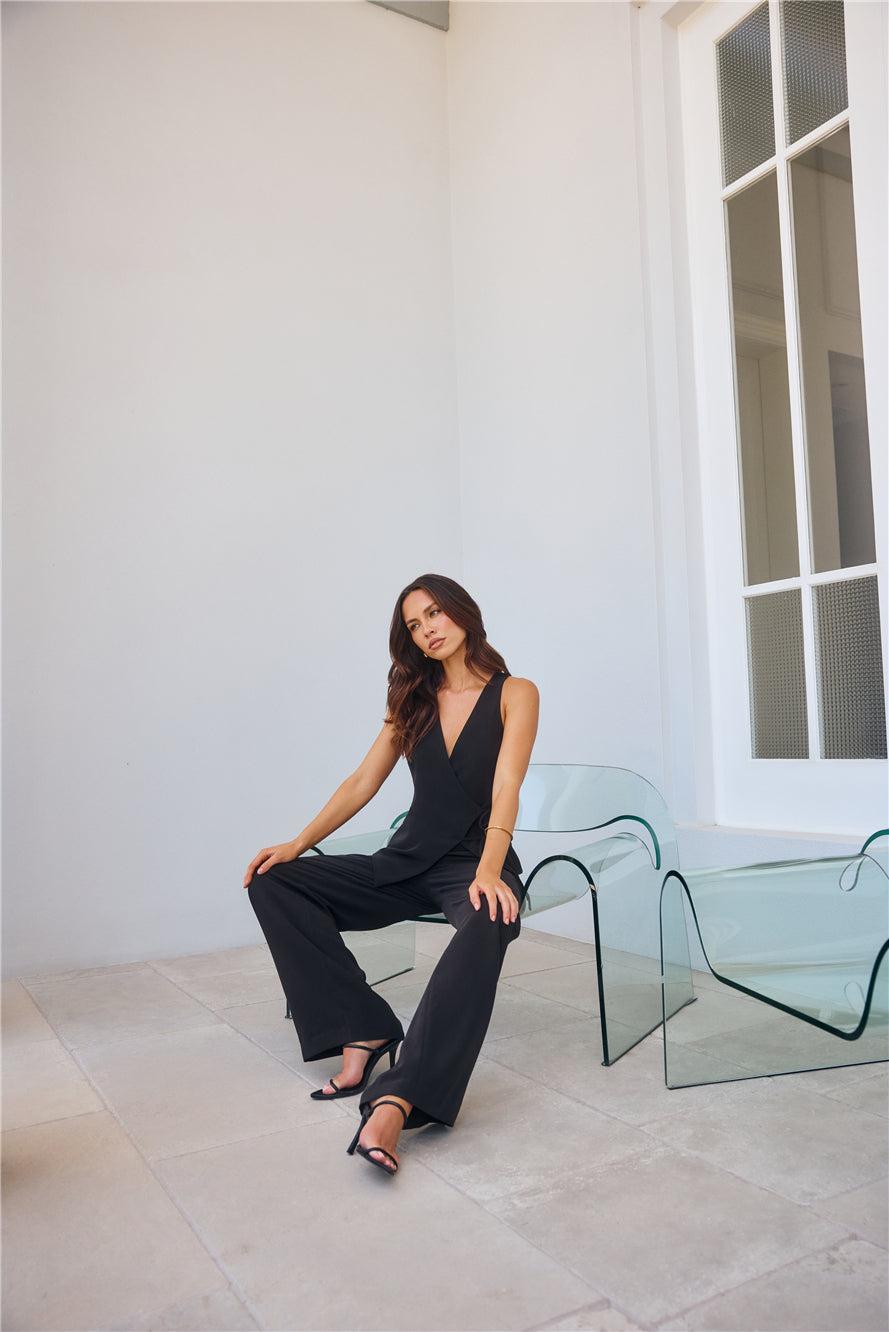 Office Crush High Waisted Pants Black Product Image