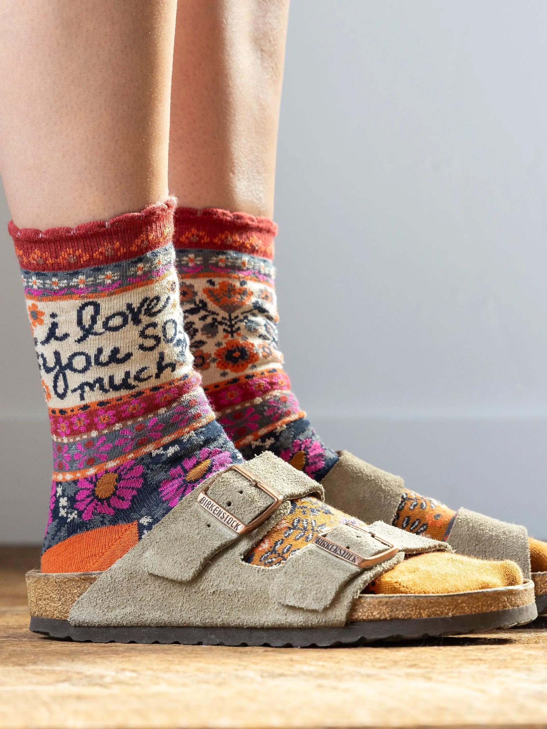 Boxed Boho Sock Set, Set of 3 Product Image