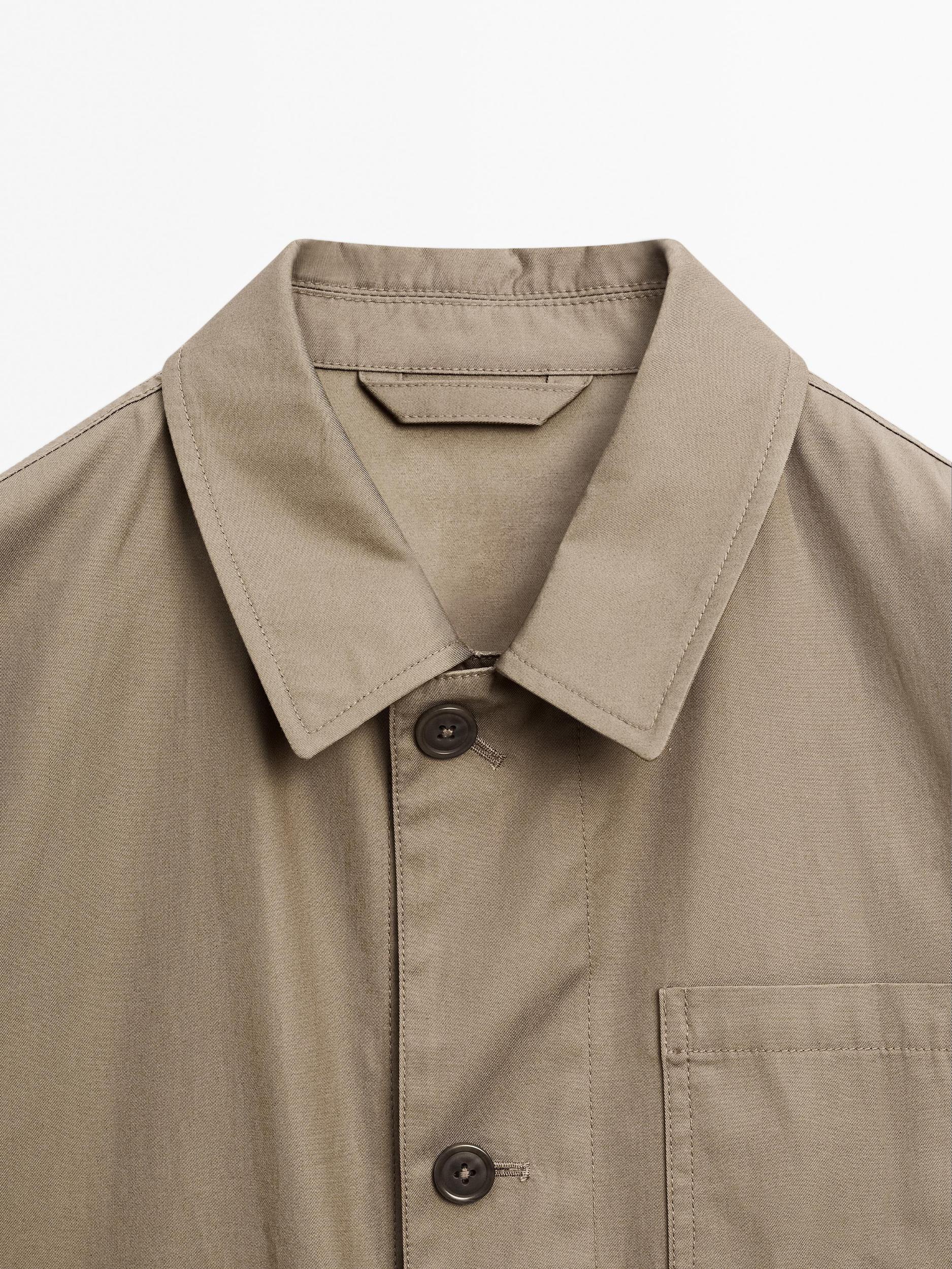 100% cotton jacket with pockets Product Image