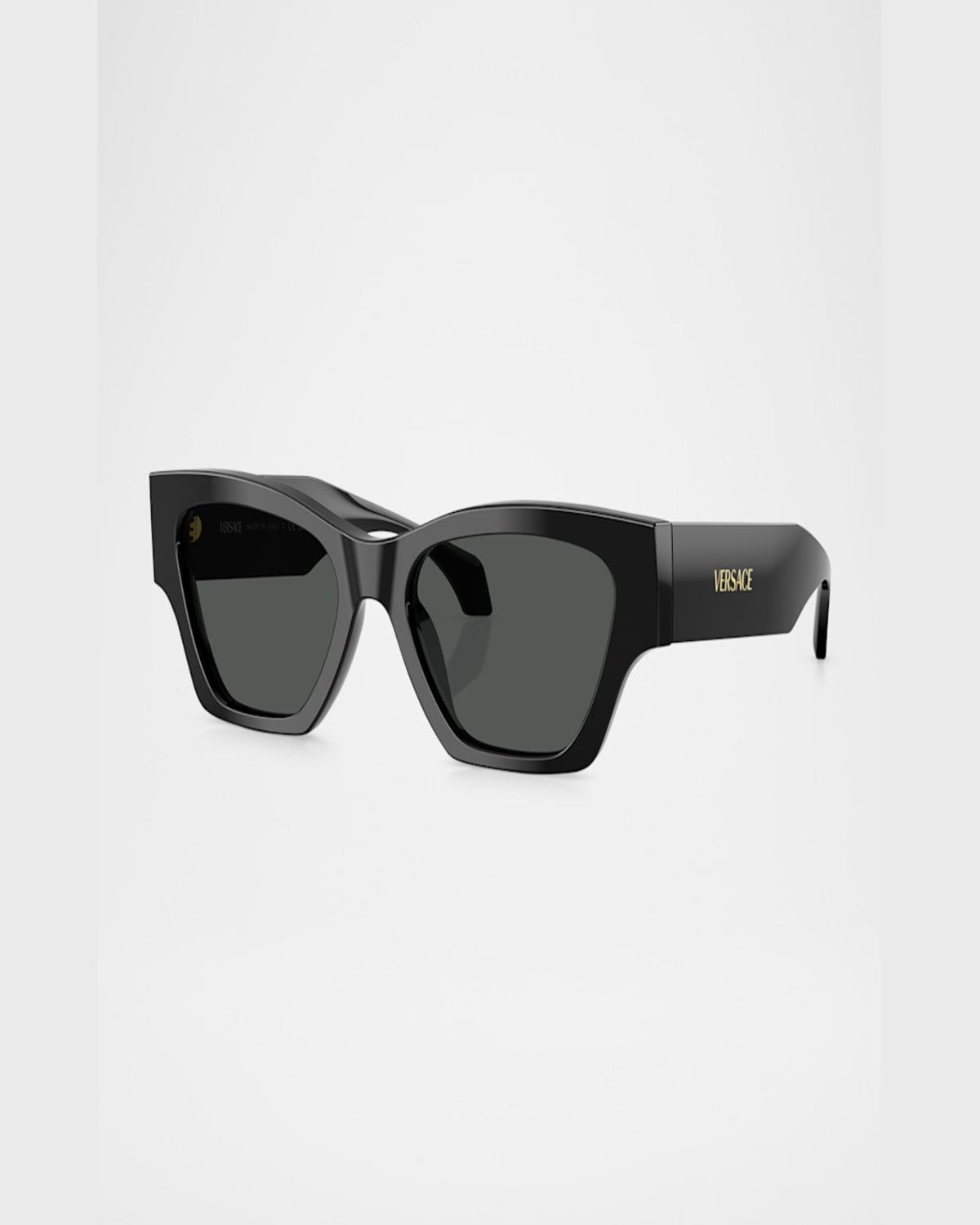VERSACE Ve4492u Square Logo-print Sunglasses In Black Product Image