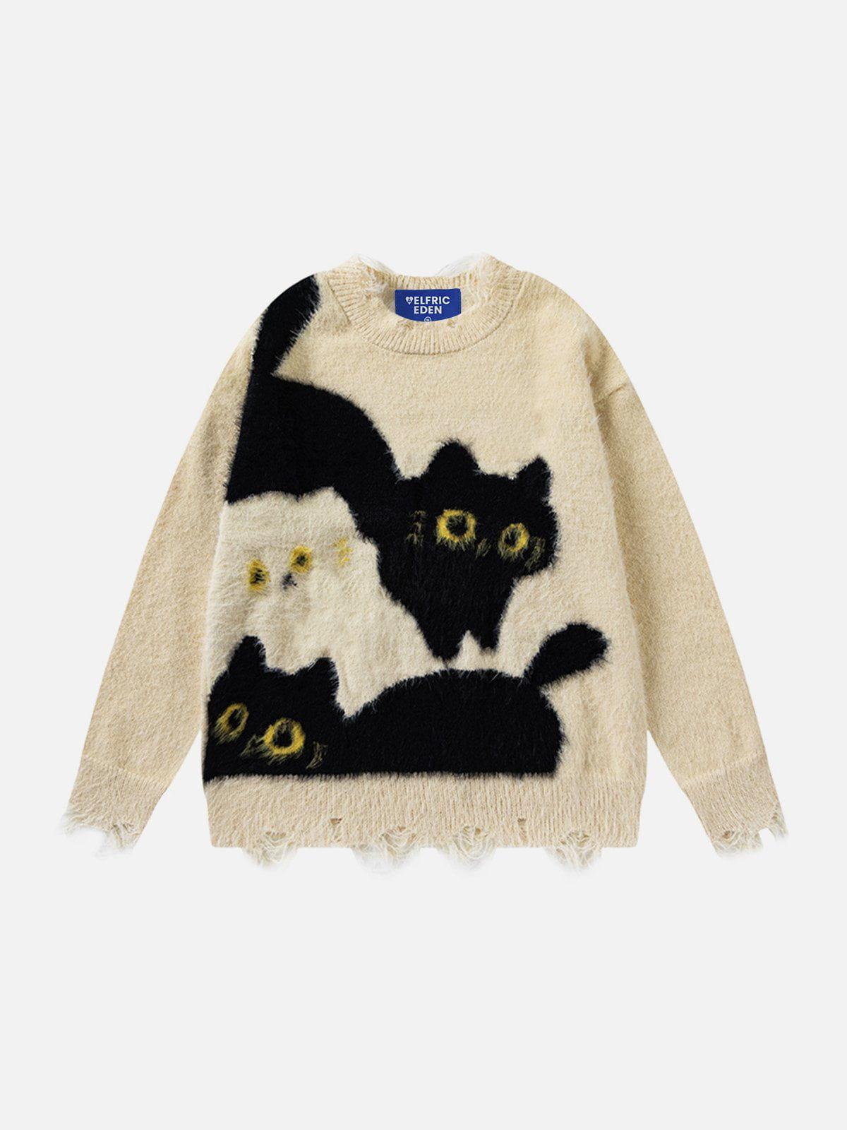 Aelfric Eden Kitten Graphic Sweater Product Image