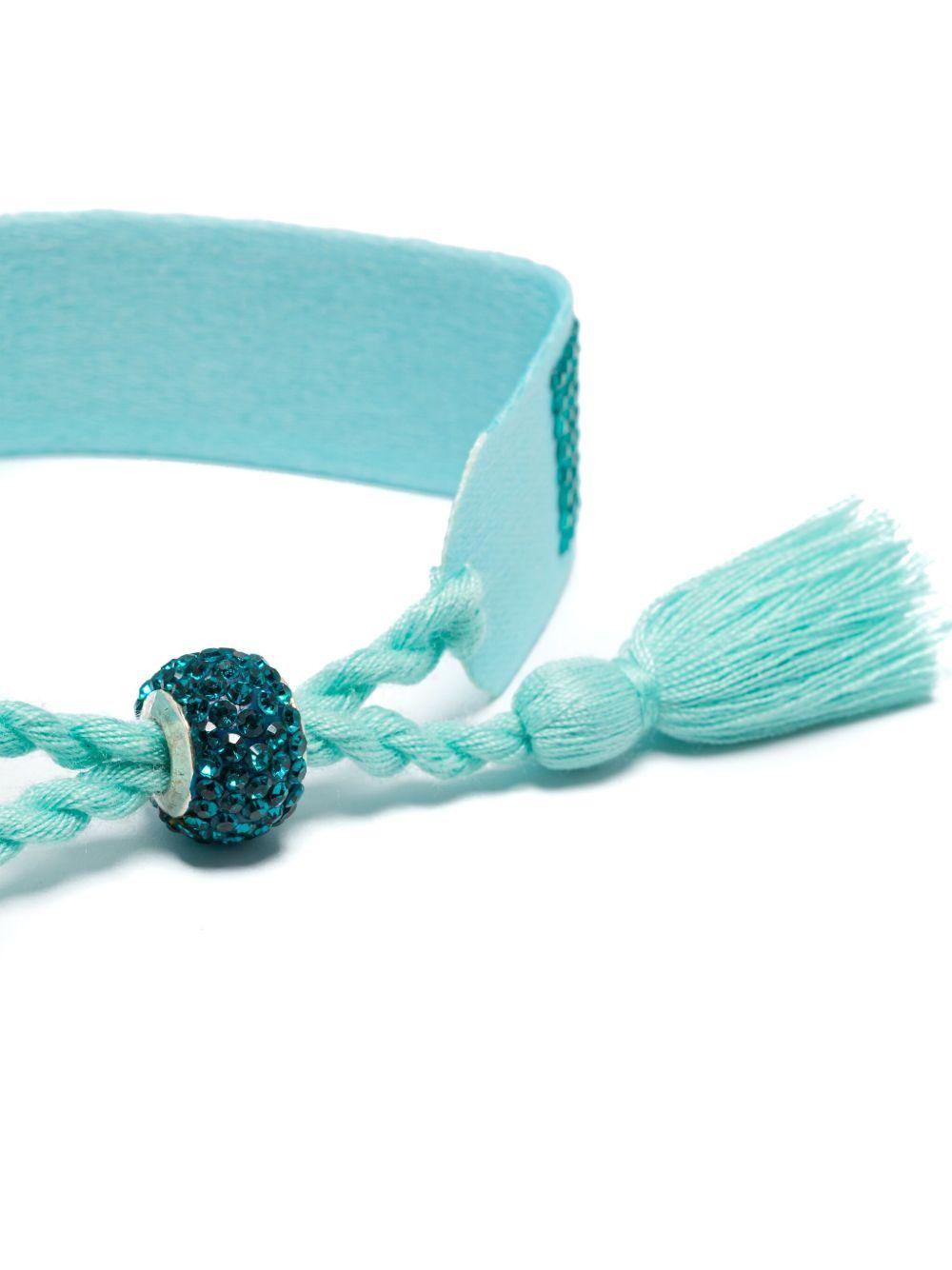 crystal-embellished tassel bracelet Product Image