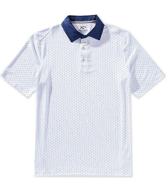 Johnston & Murphy XC4 Dash Print Short Sleeve Polo Shirt Product Image