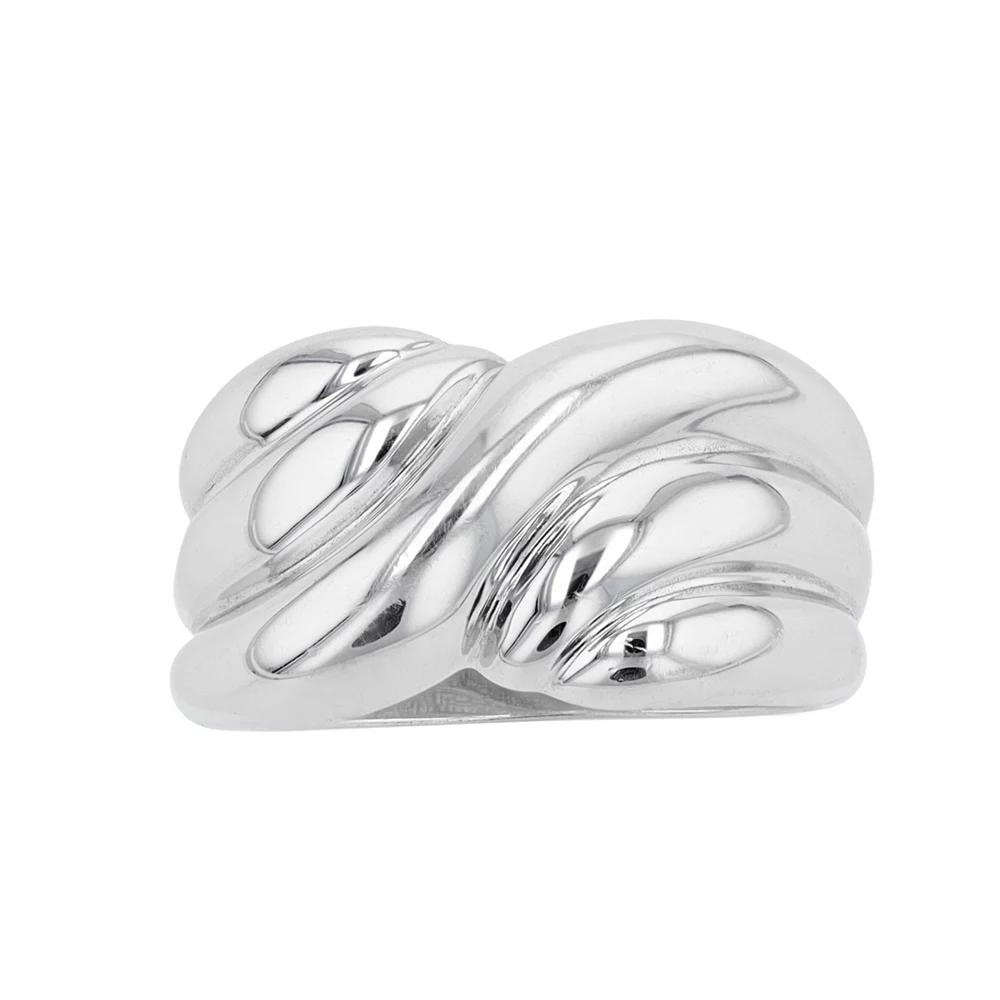 Traditions Jewelry Company Sterling Silver Wavy Textured Dome Ring, Women's, Size: 9 Product Image