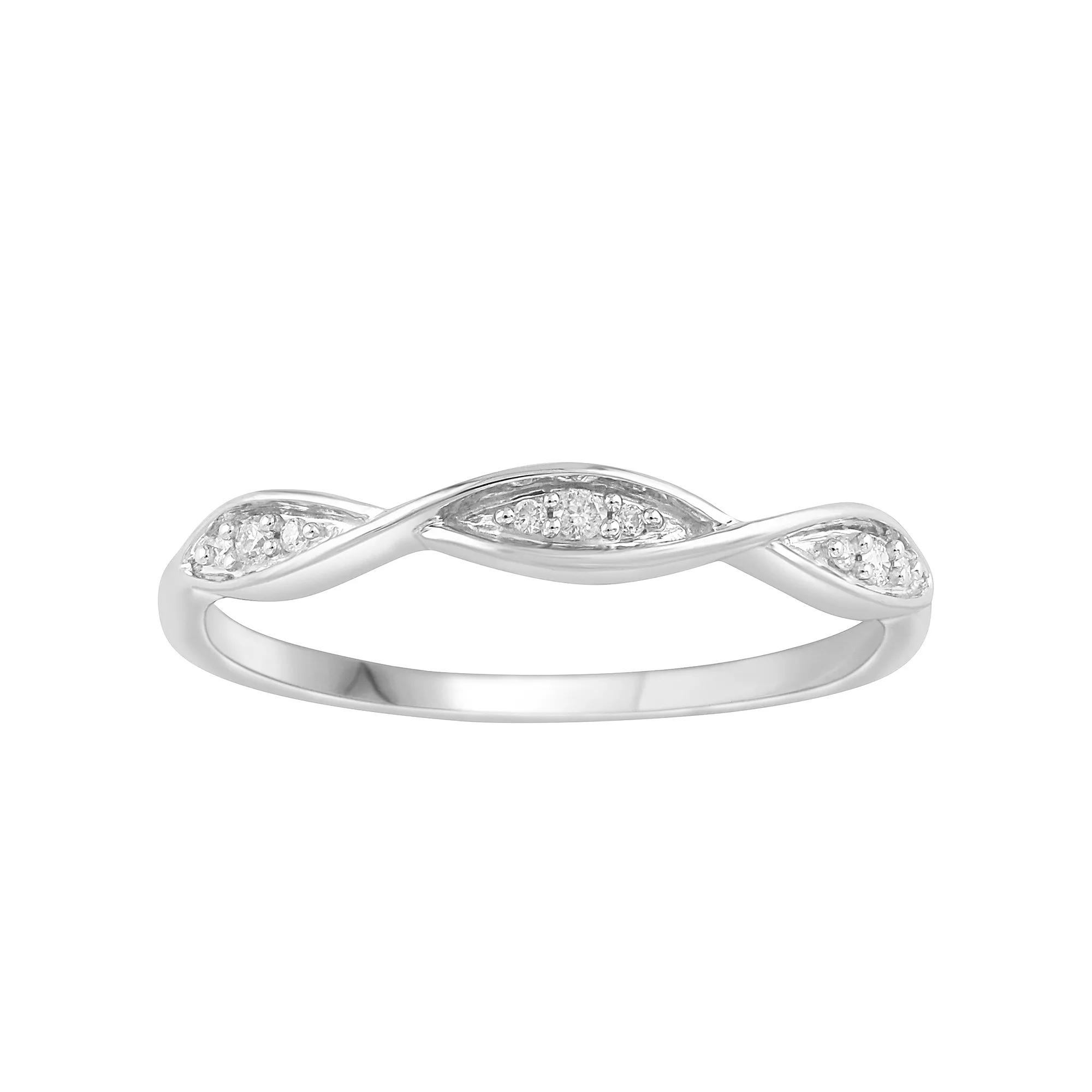 Diamond Medley 10k Gold Diamond Accent Twist Band Ring, Women's,  Product Image