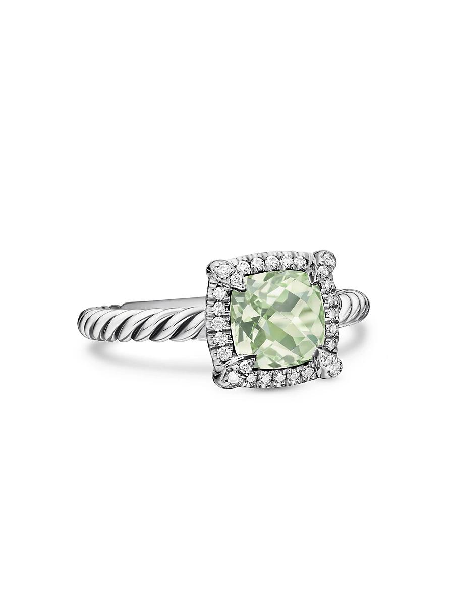 Womens Petite Chatelaine Pav Bezel Ring with Diamonds Product Image