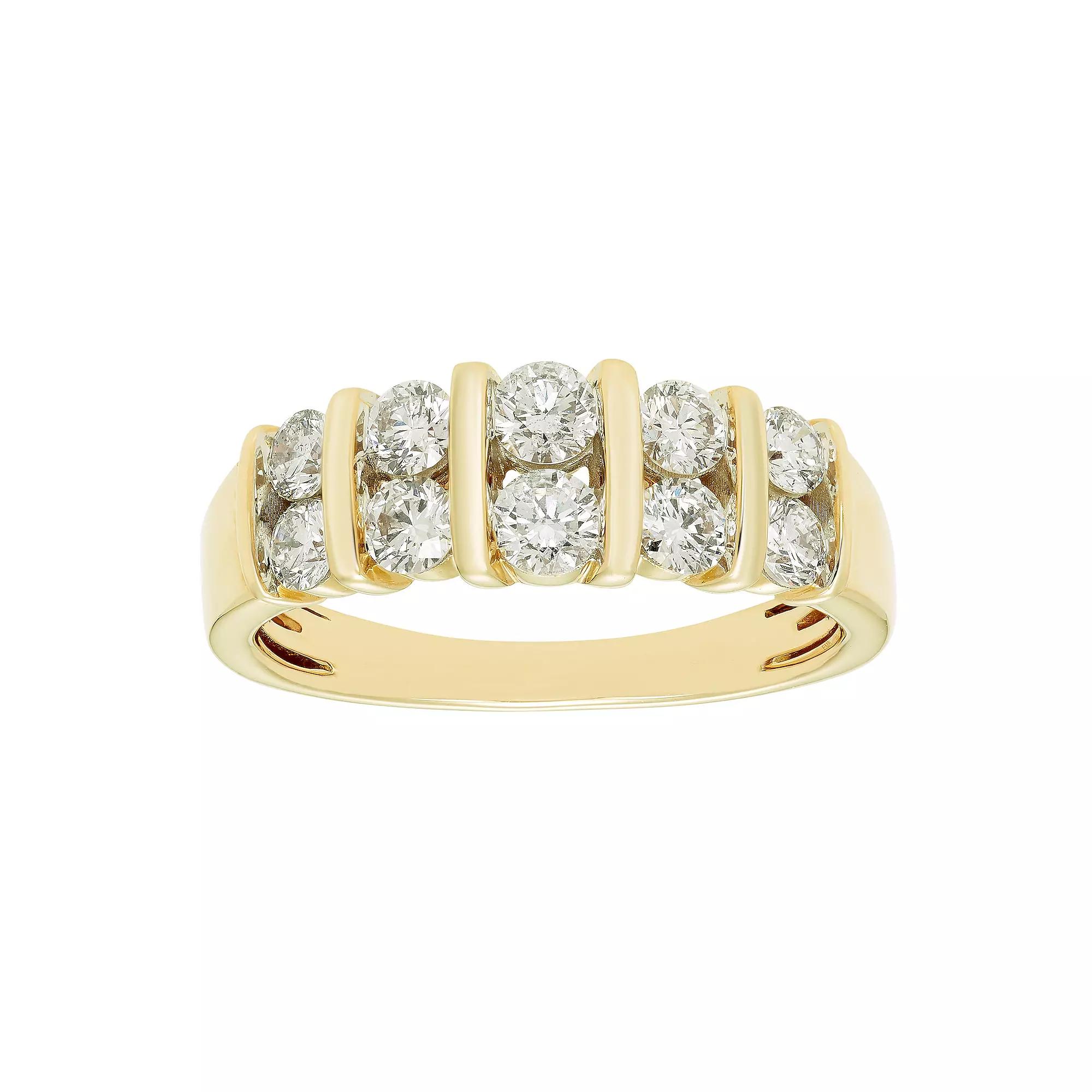The Regal Collection 14k Gold 1 Carat T.W. Certified Diamond Band, Women's,  Product Image