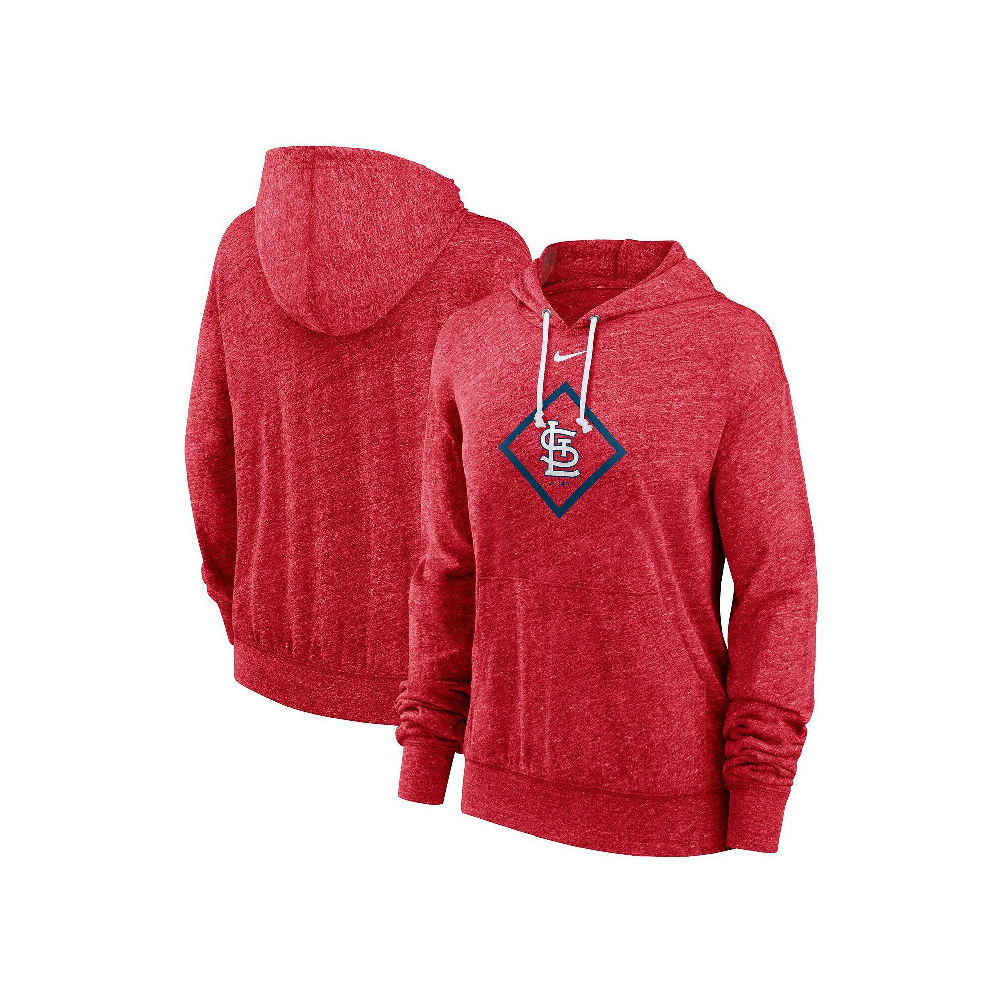 Women's Nike Red St. Louis Cardinals Diamond Icon Gym Vintage Lightweight Hooded Top,  Product Image