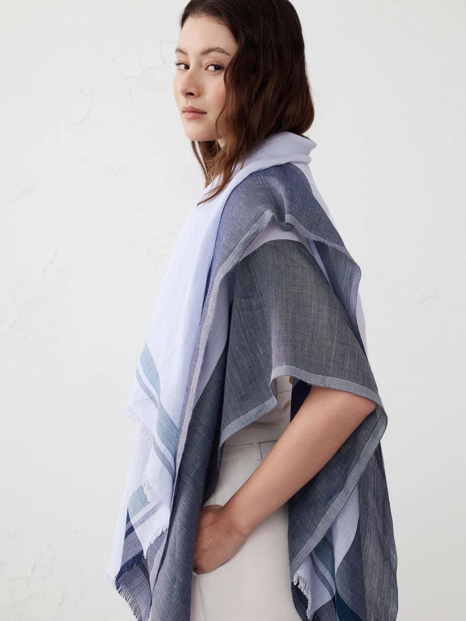 Silk-Ramie Poncho Product Image