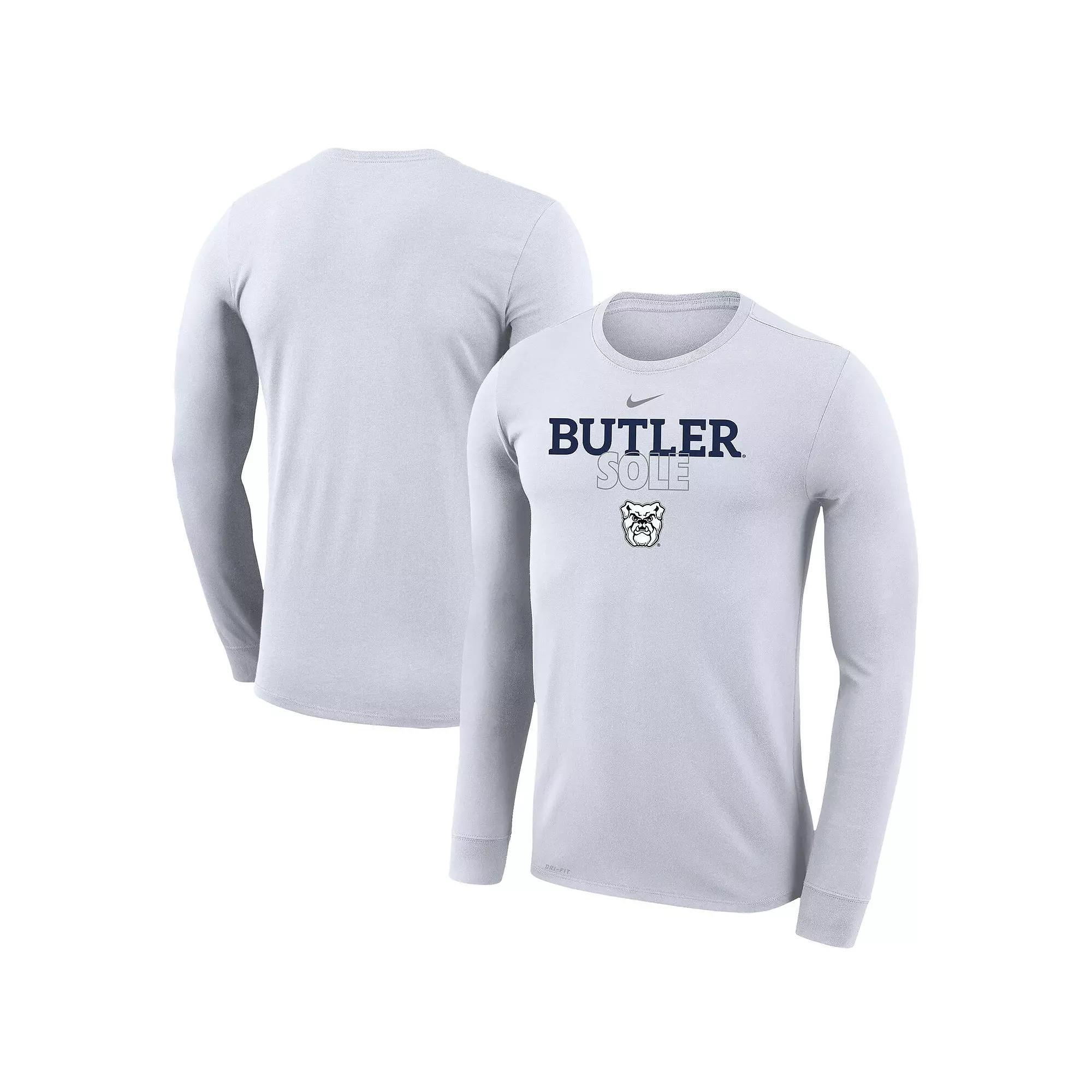Nike White Butler Bulldogs 2023 On Court Bench Long Sleeve T-Shirt, Men's, Size: 2XL, But White Product Image