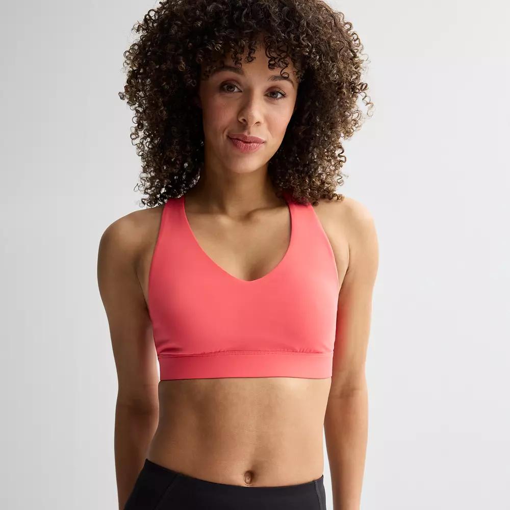 Tek Gear® Ultrastretch Medium-Impact V-Neck Sports Bra, Women's,  Product Image