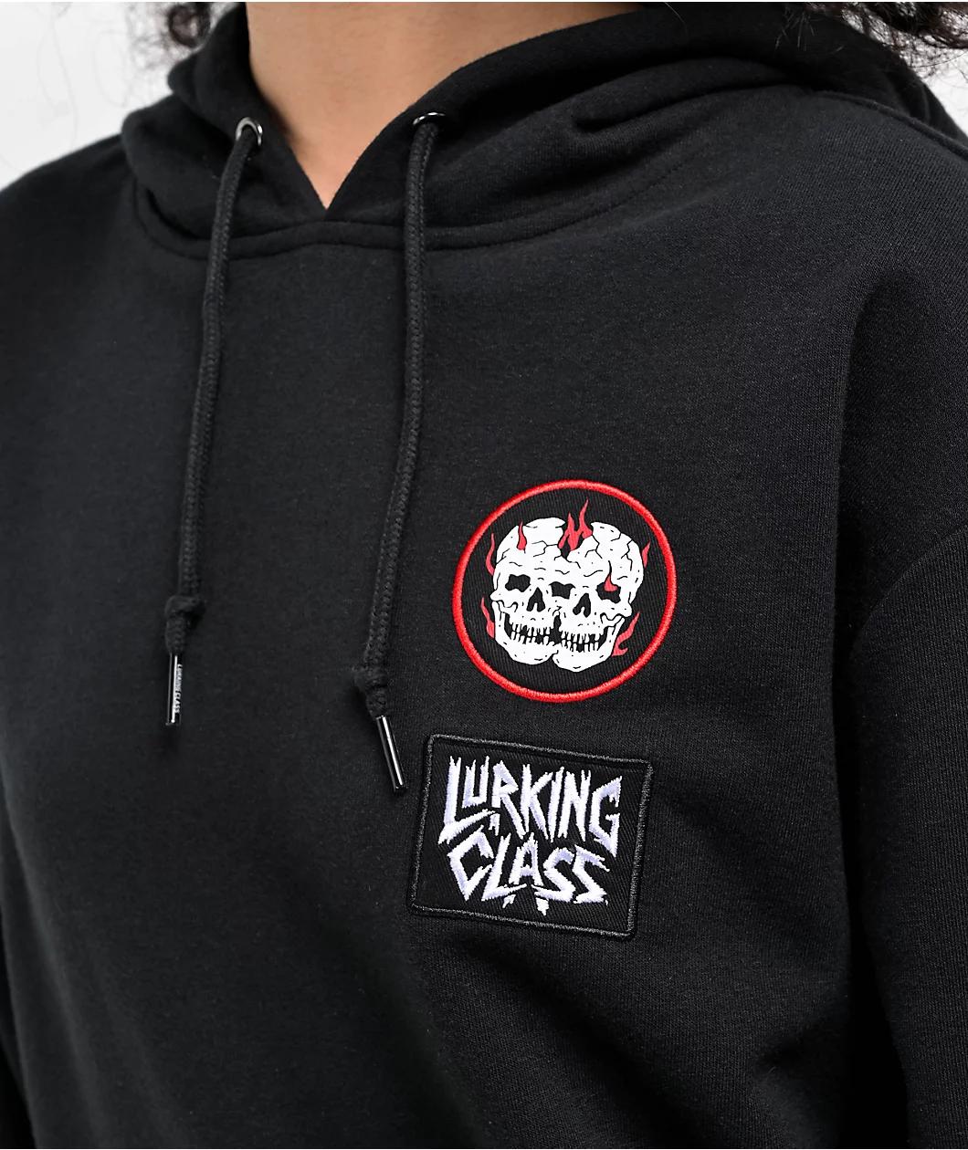 Lurking Class by Sketchy Tank Back To Nature Black Hoodie Product Image