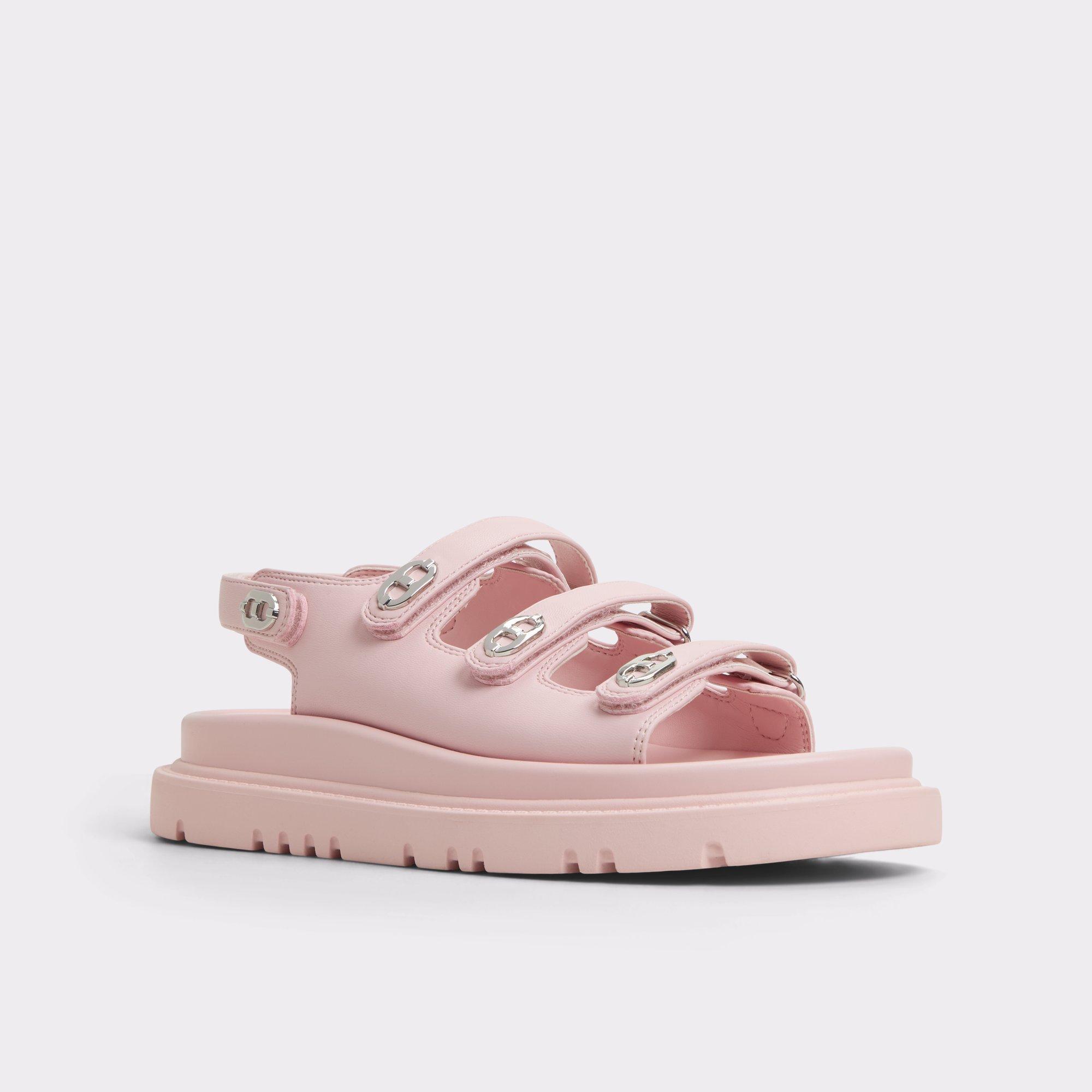Halendar Light Pink Women's Footbed sandals | ALDO US Product Image